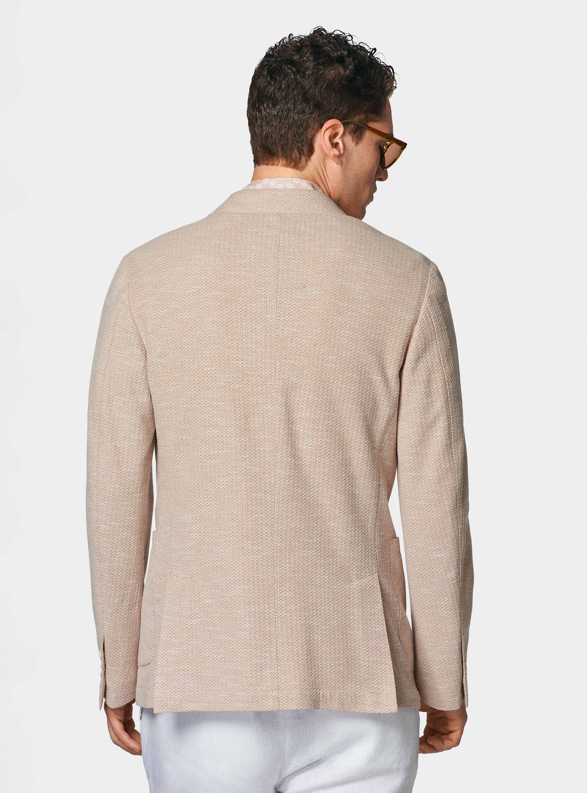 Cotton and linen jersey blazer, PESCA 0461C
