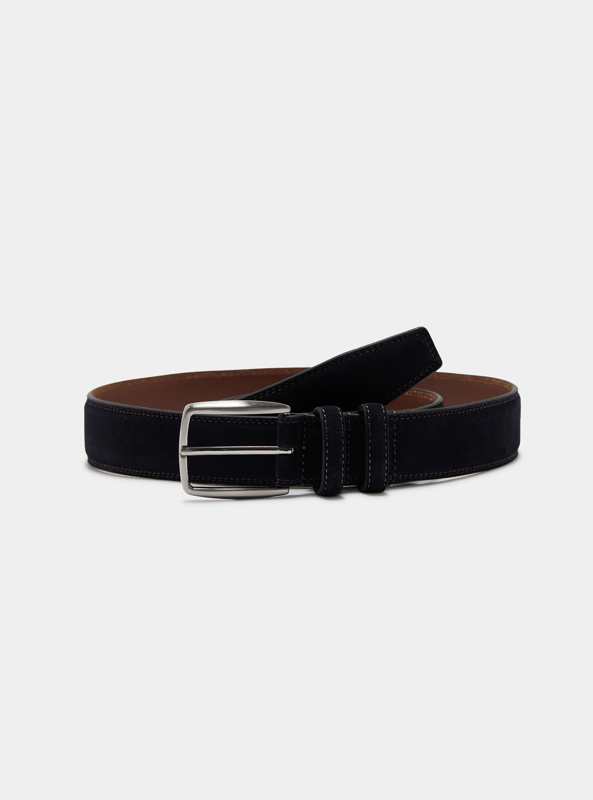Ceinture en daim, BLEU MARINE