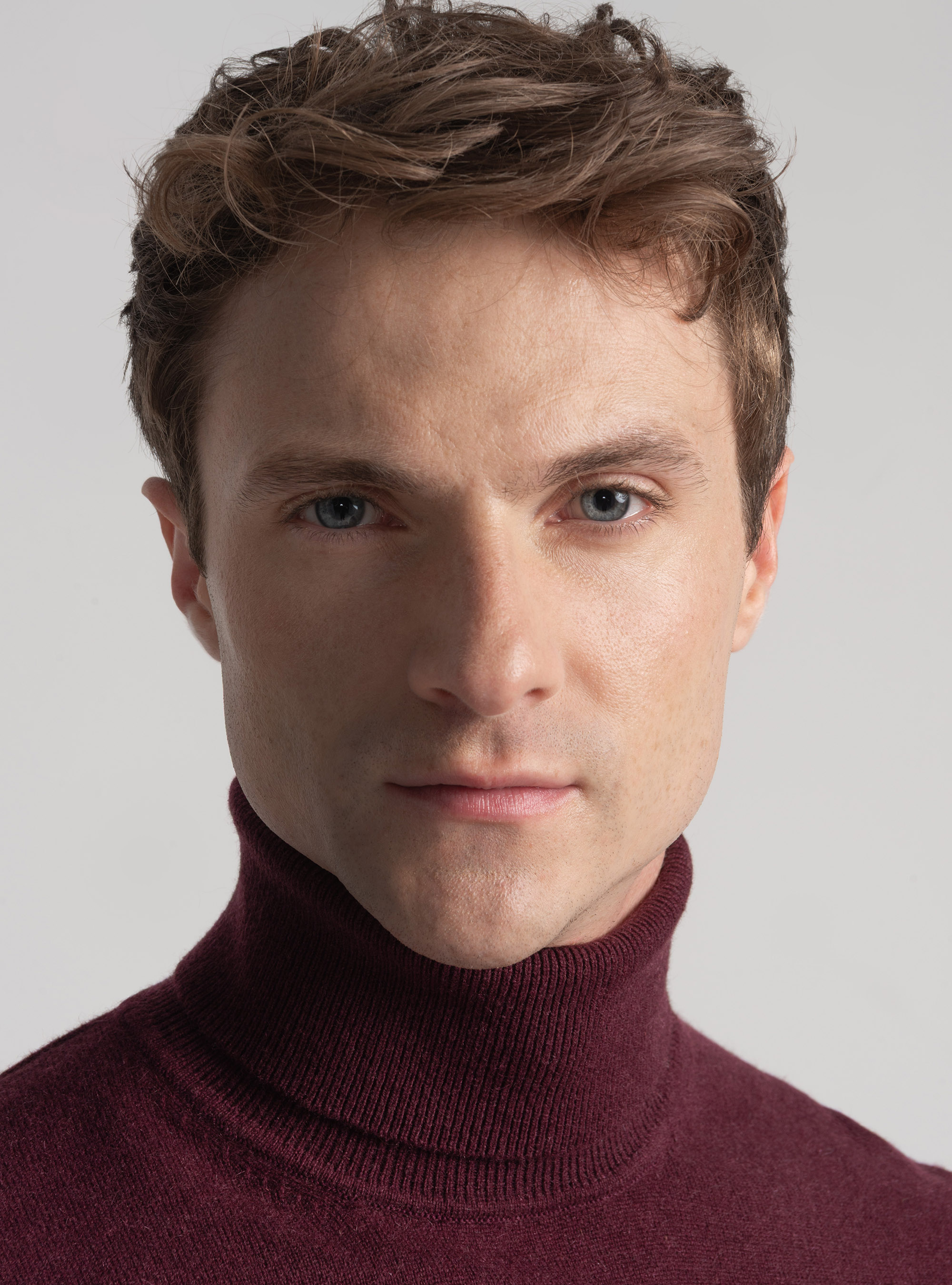 Cashmere turtleneck, BORDEAUX
