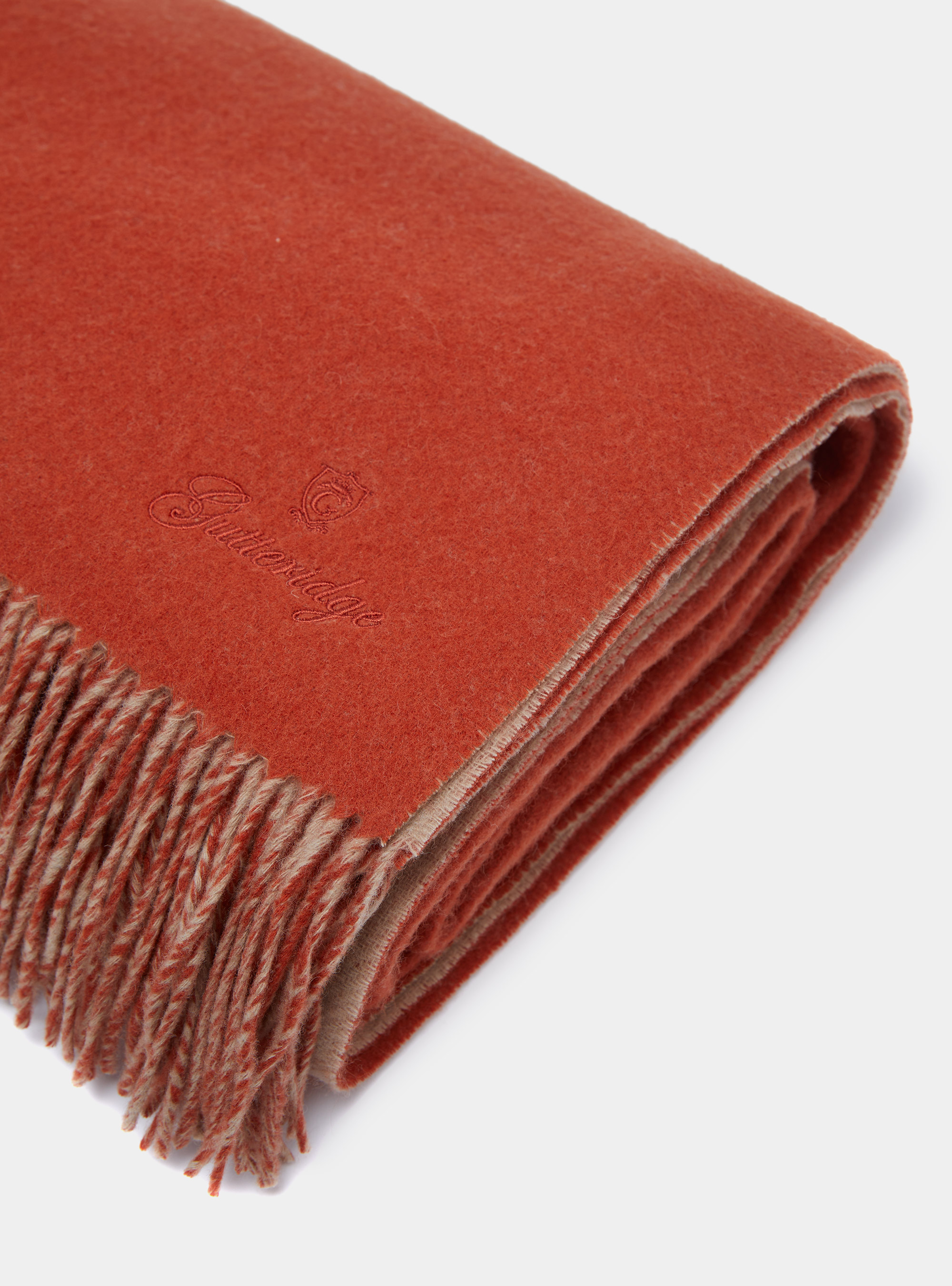 Cashmere blend plaid, TERRACOTTA
