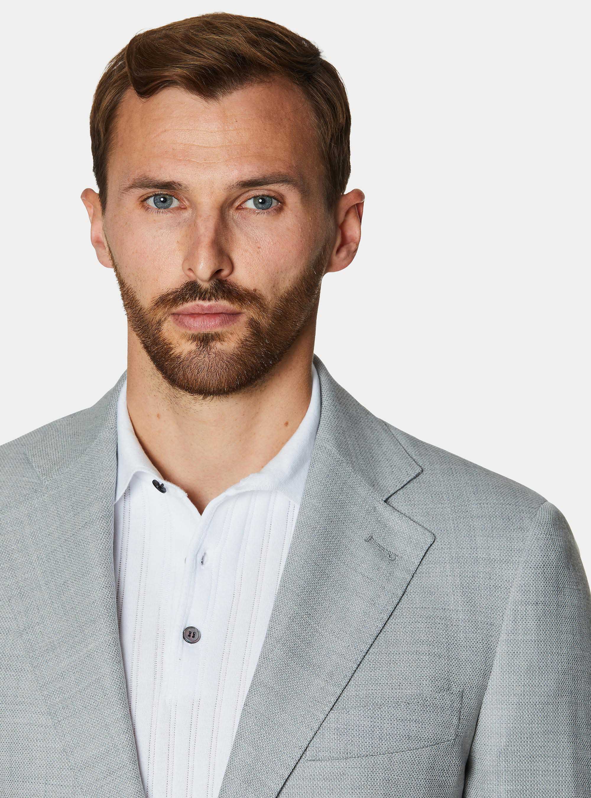 Jacke aus reiner Wolle, GRIGIO 0120C