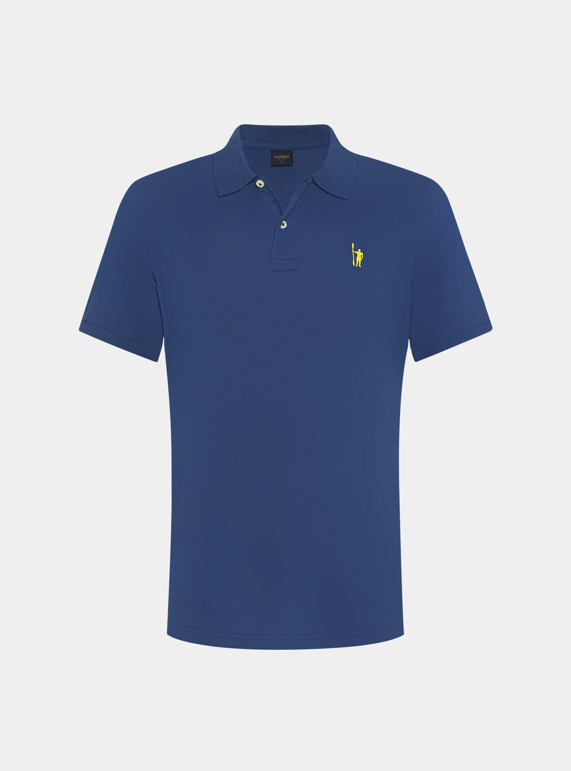 Polo classica in piquet, 0243C DENIM