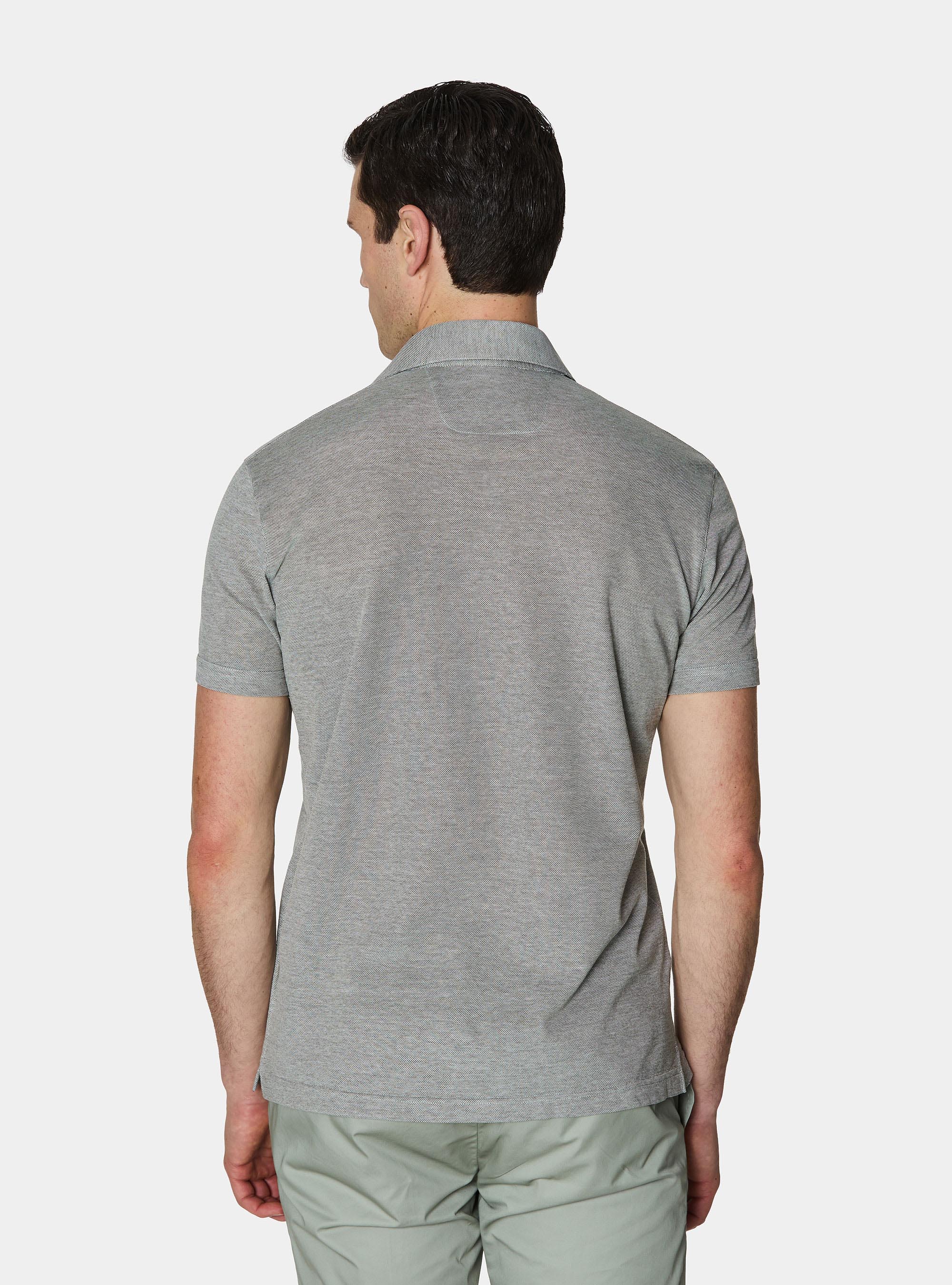Polo en piqu&eacute; extensible GT01, VERDE SALVIA 0604C
