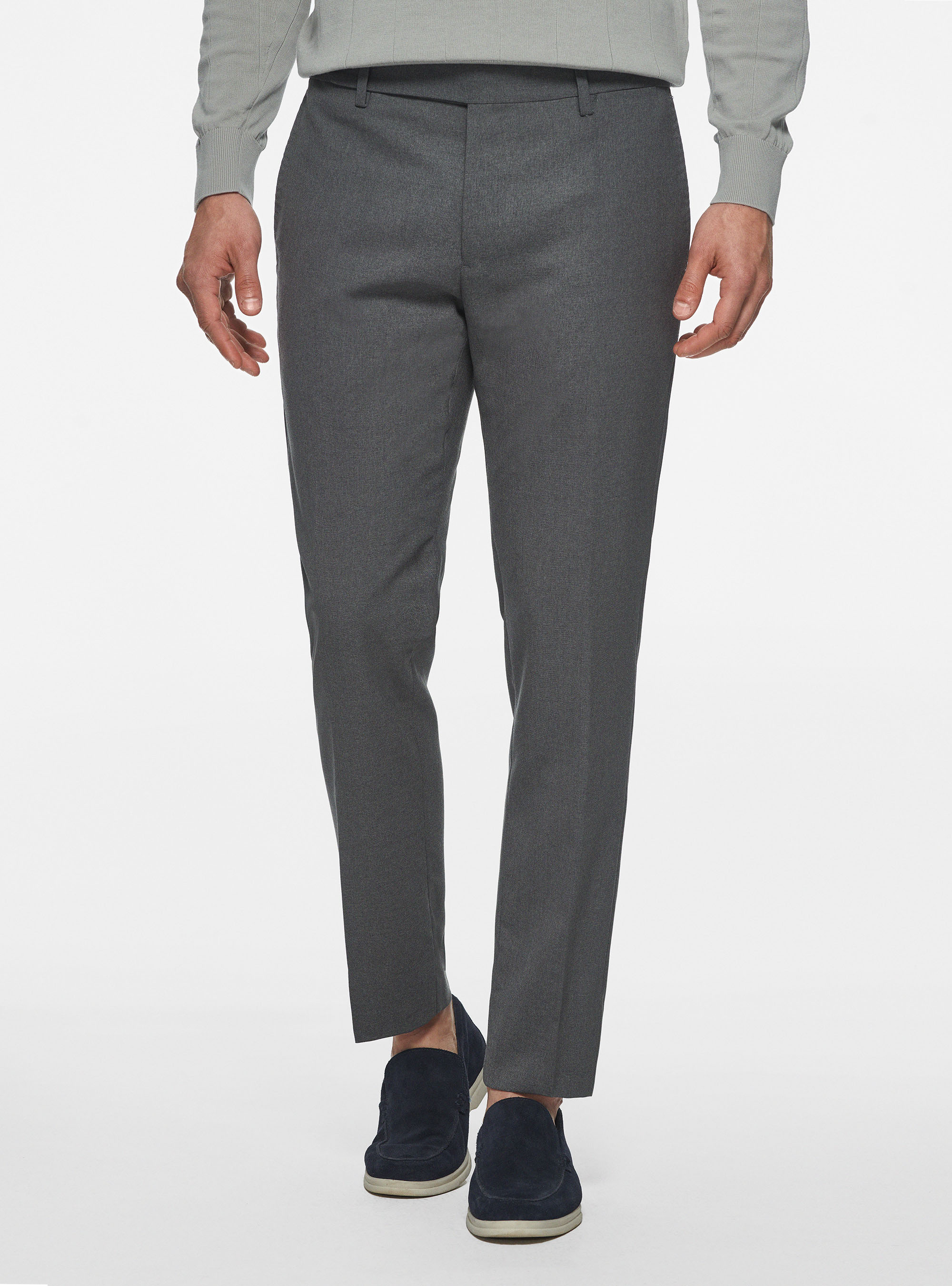 Pantaloni travel in pura lana Cerruti, GRIGIO CHIARO