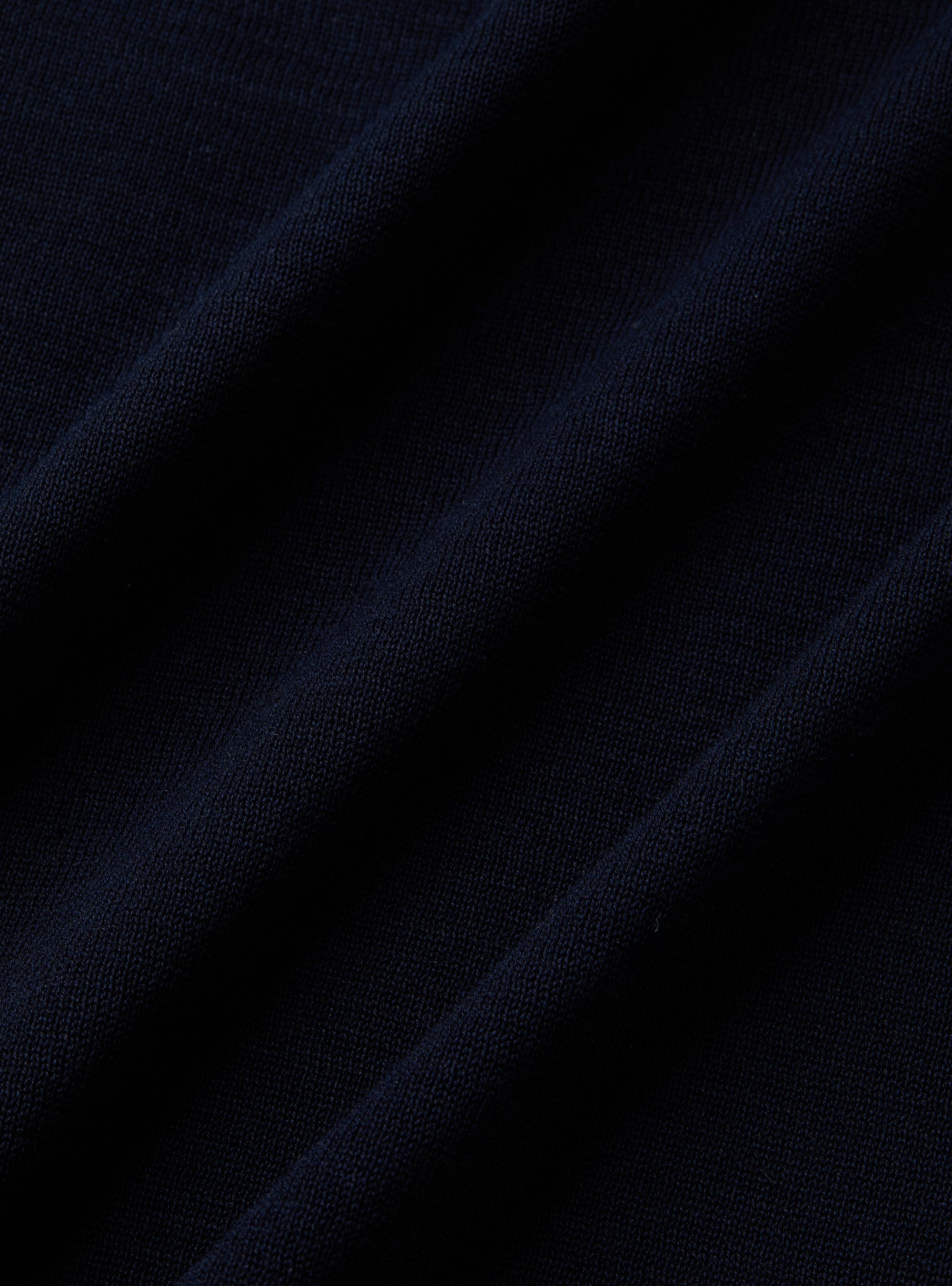 Rundhals-Pullover aus Baumwolle und Seide, NAVY 0218C