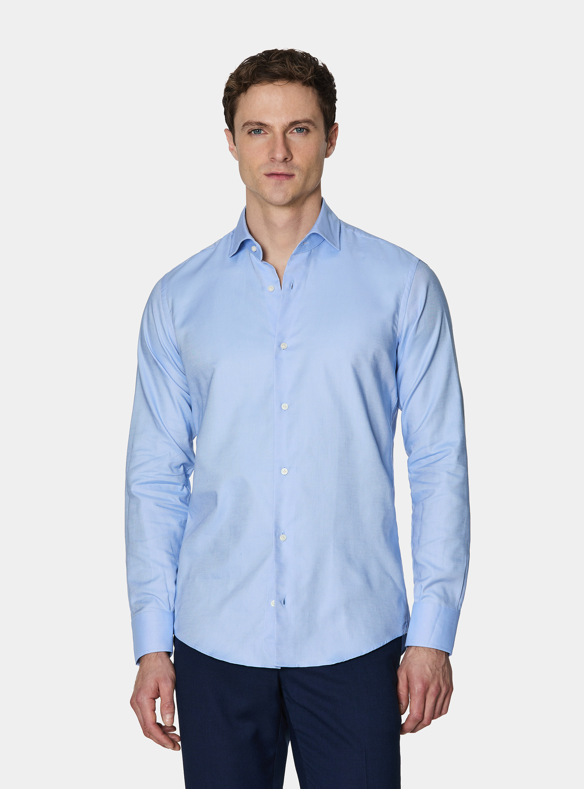 Oxford cotton shirt, LIGHT BLUE
