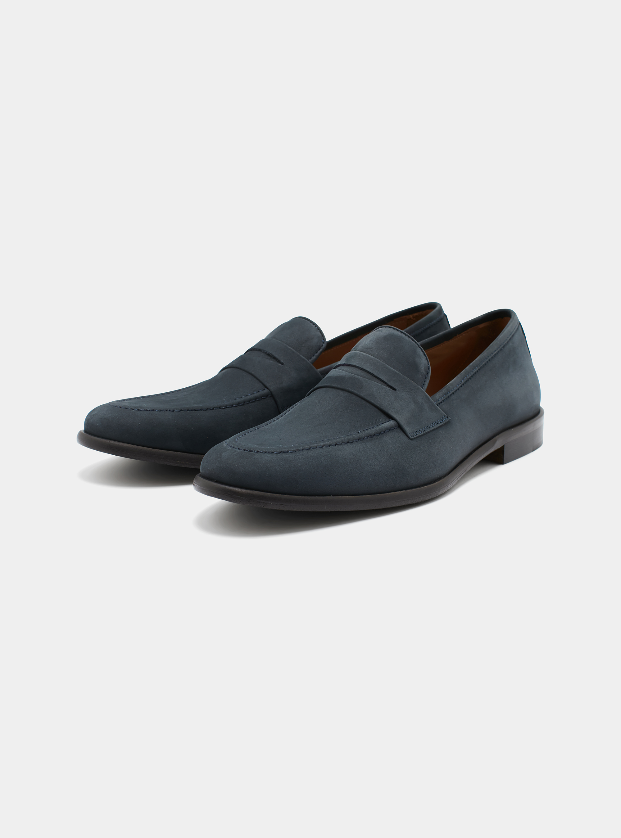 Mocasines de nabuk, AZUL MEDIO