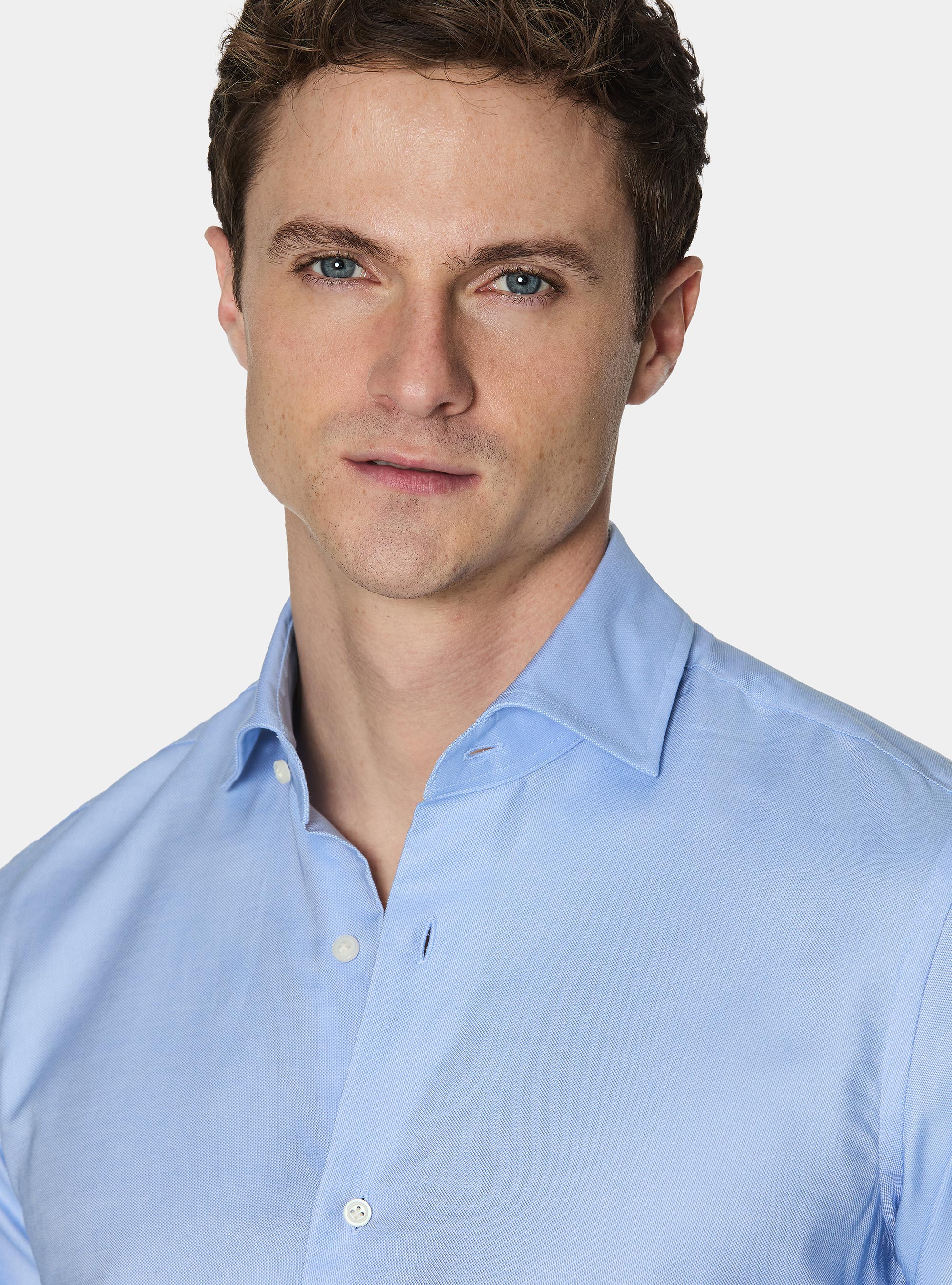 Oxford cotton shirt, LIGHT BLUE