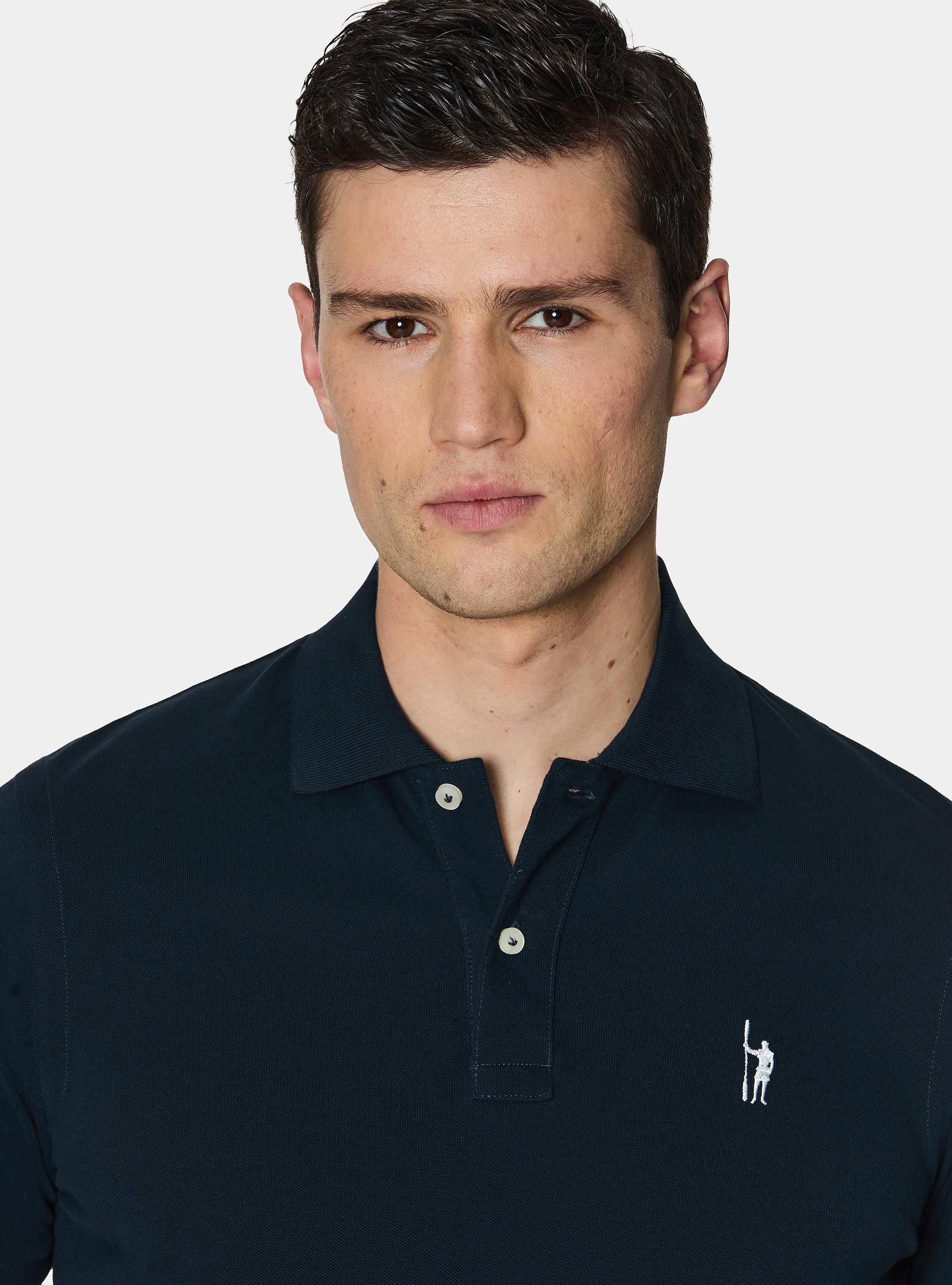 Klassisches Piqu&eacute;-Poloshirt, NAVY 0218C