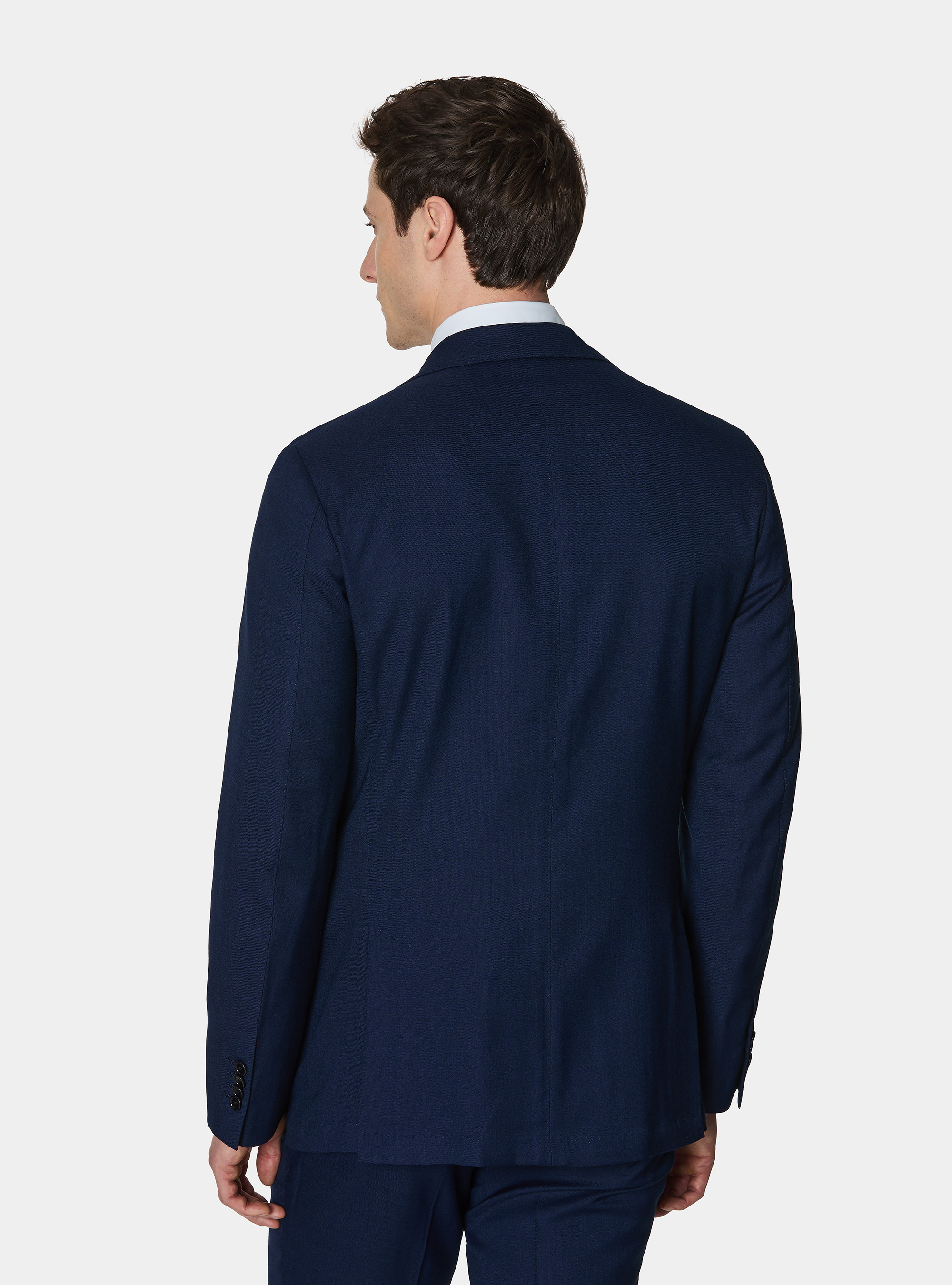Anzugjacke aus Hopsack-Stoff, NAVY 0218C