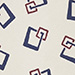 Geometric patterned silk tie, ECRU