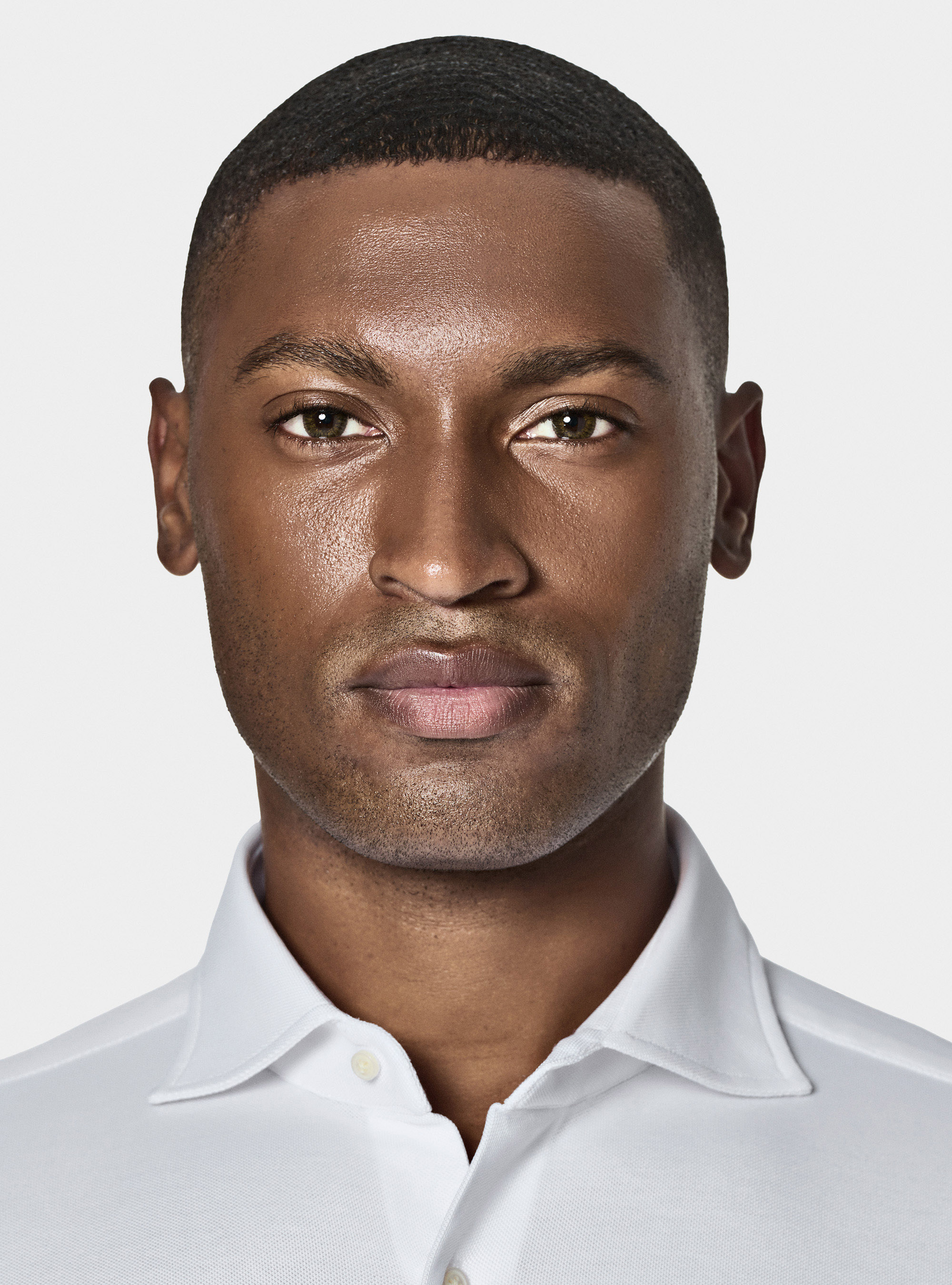 GT01 pique cotton blend polo shirt, WHITE