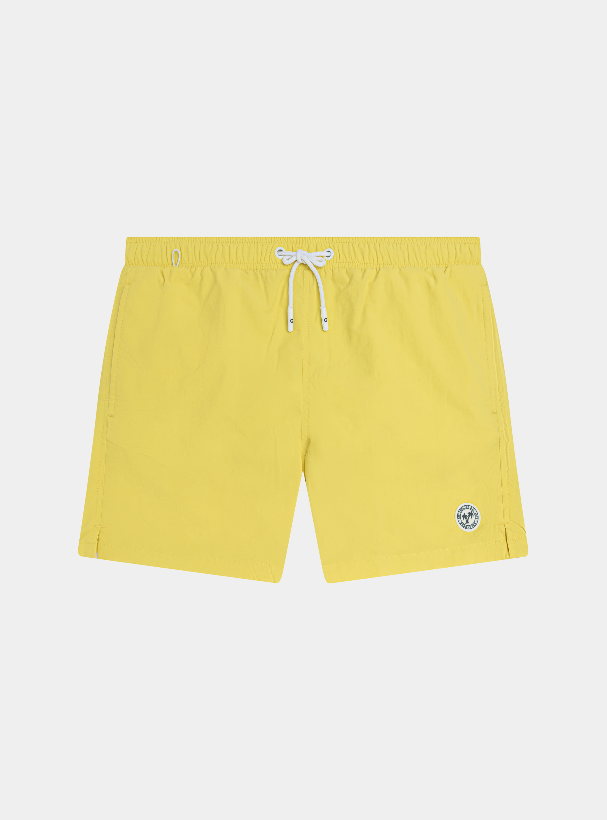 Costume da bagno tinta unita, GIALLO