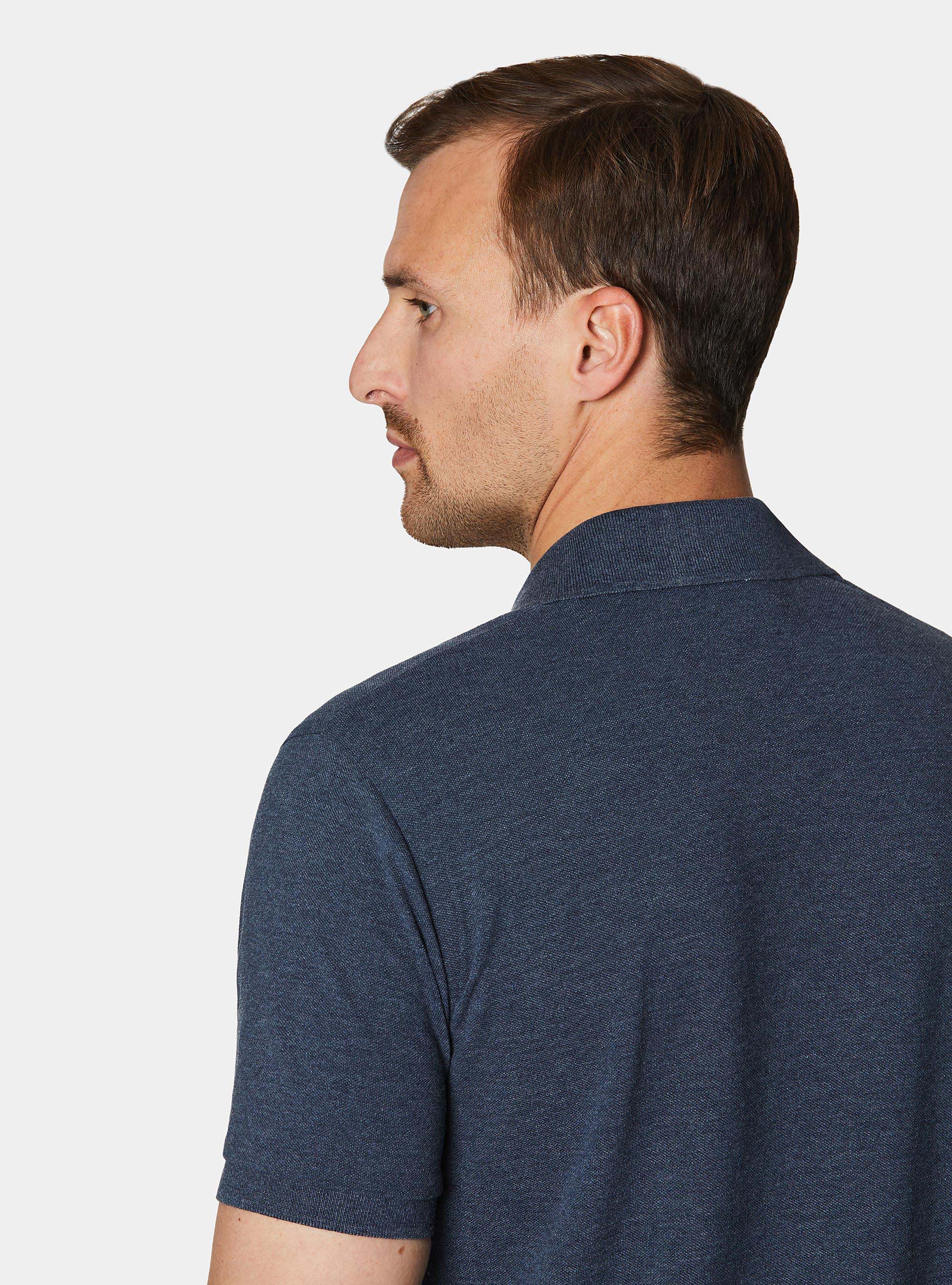 Klassisches Piqu&eacute;-Poloshirt, INCHIOSTRO 0232C