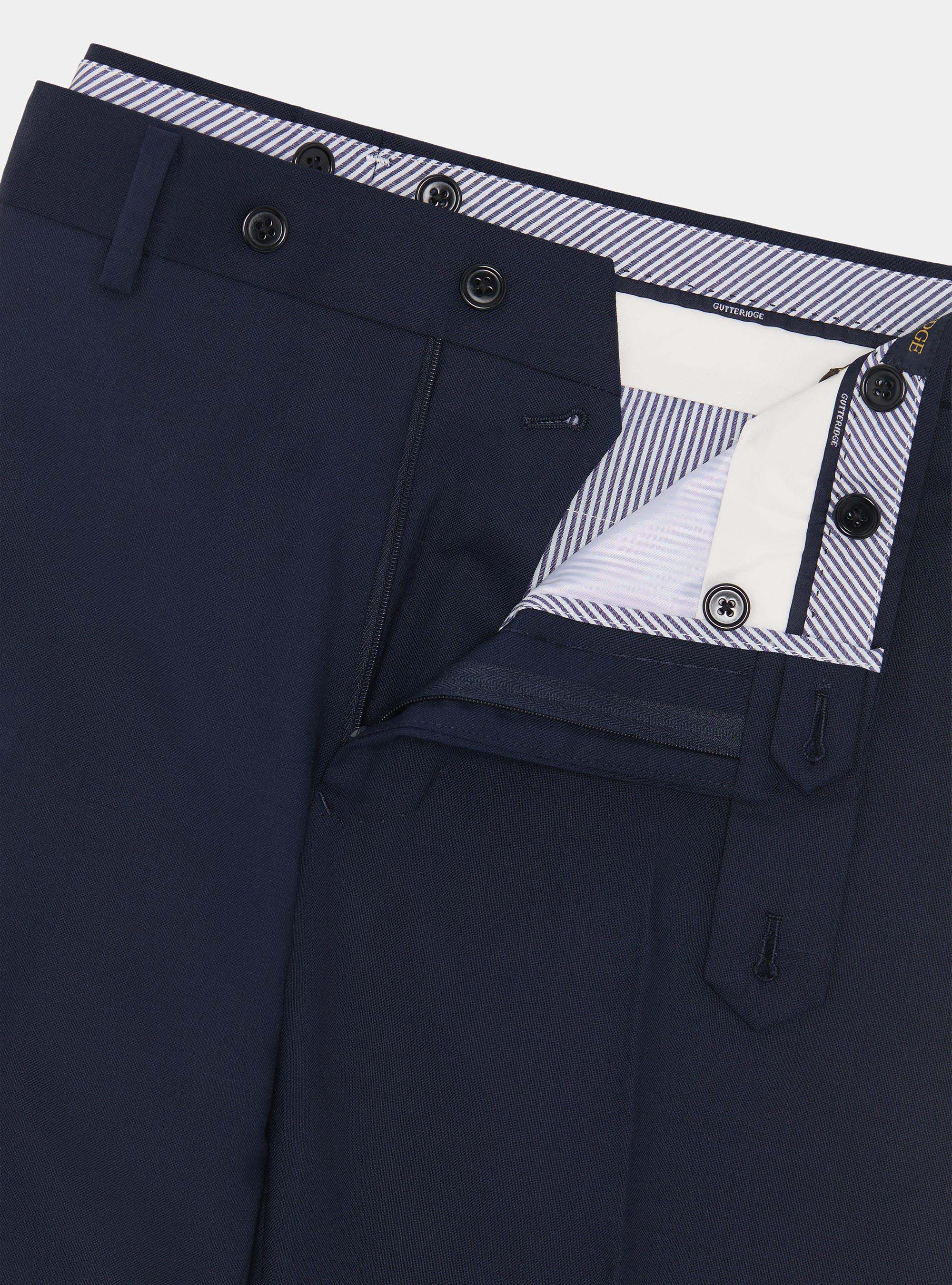 Vitale Barberis Canonico pure wool suit trousers, NAVY