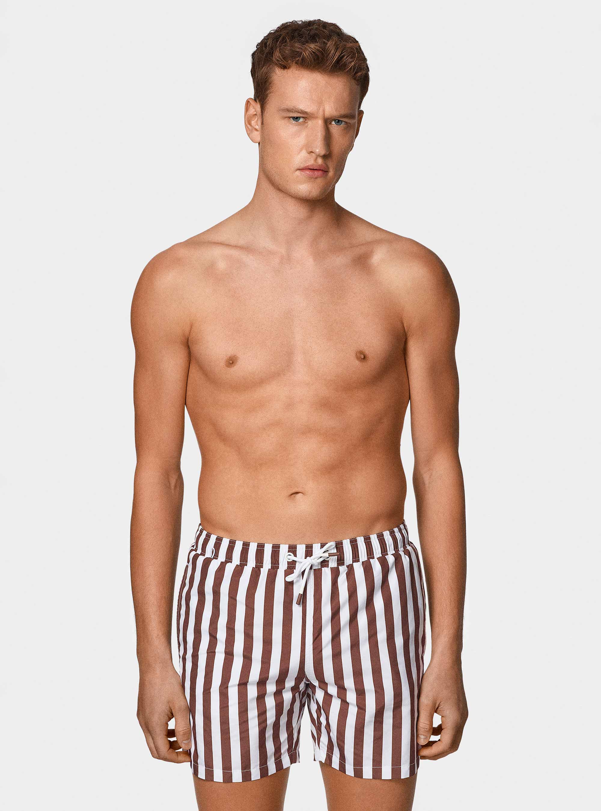 Maillot de bain &agrave; grosses c&ocirc;tes, TABACCO 0533C
