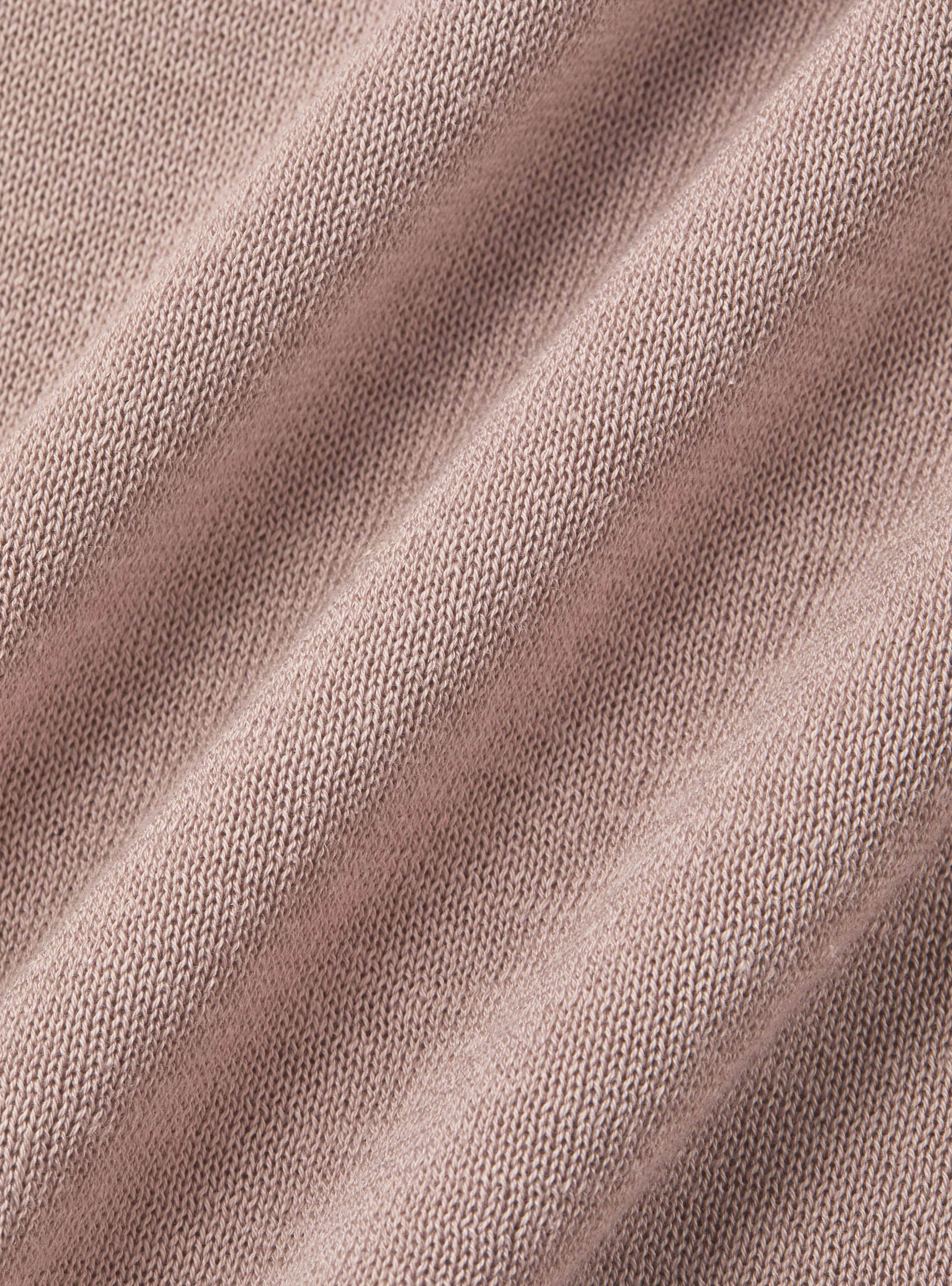 Cotton and silk polo shirt, 0441C ROSA SCURO
