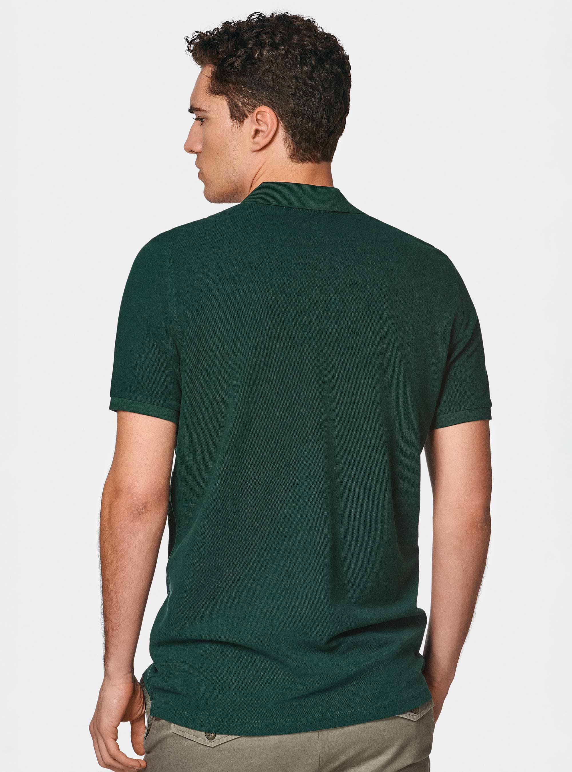 Polo classique en piqu&eacute;, OLIVE