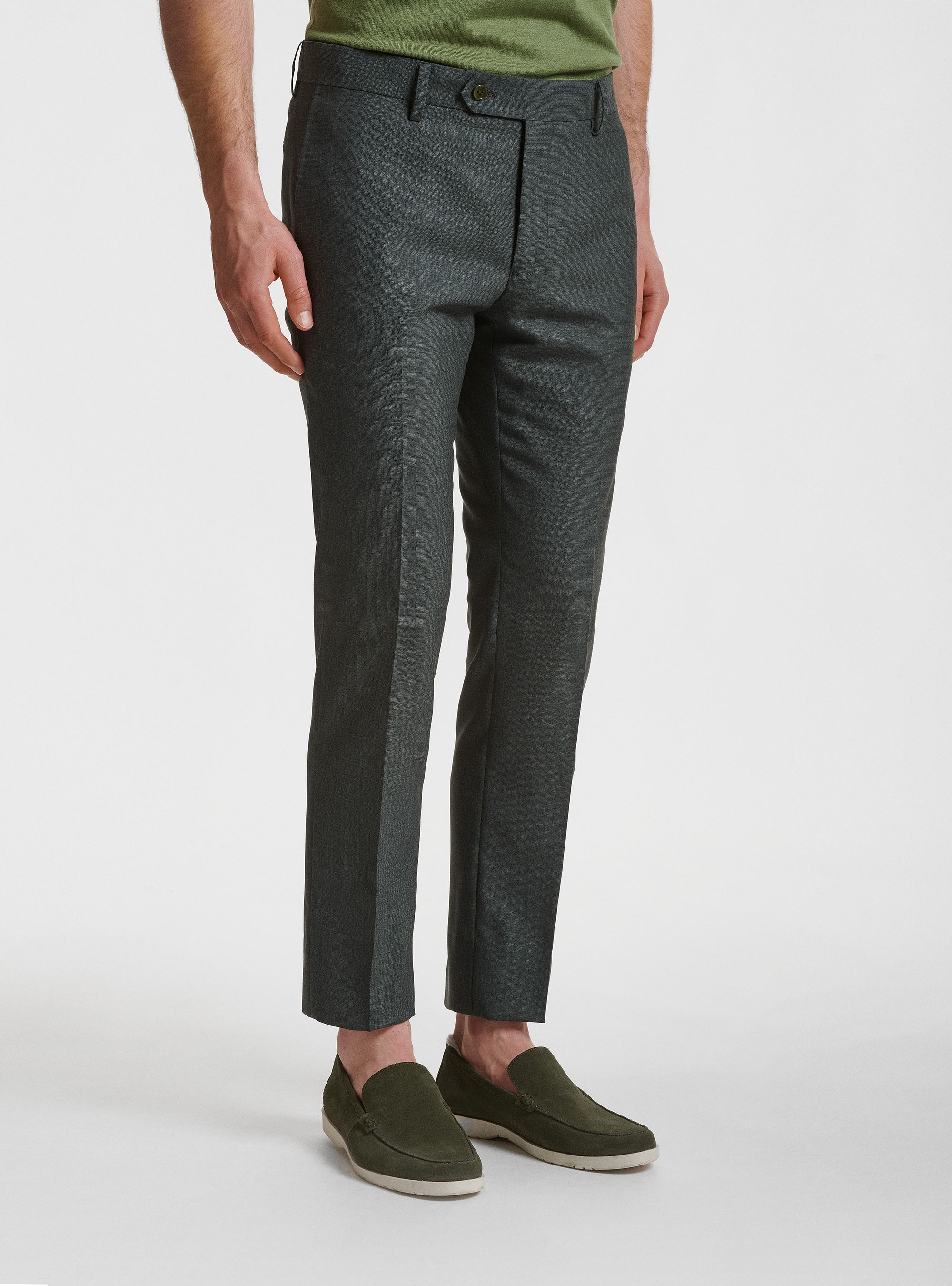 Pure wool suit trousers Vitale Barberis Canonico, GREEN