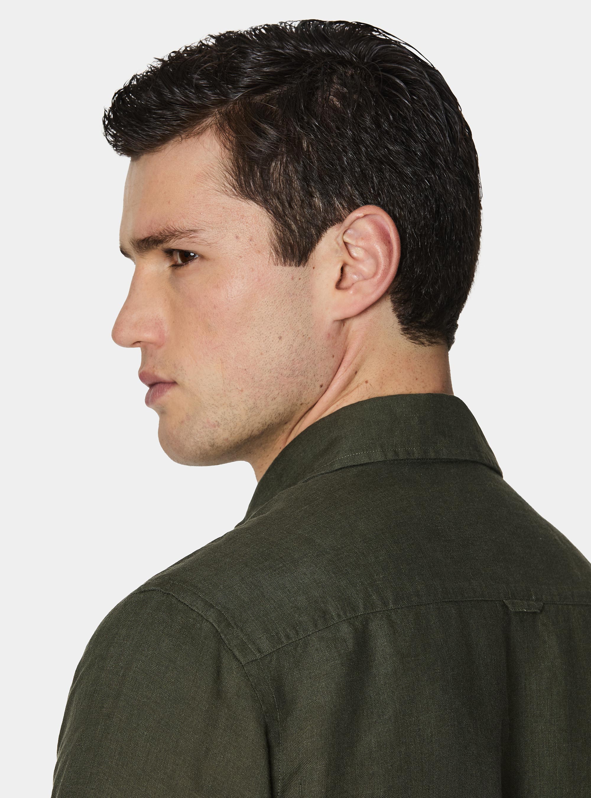 Pure linen shirt, MILITARE 0609C
