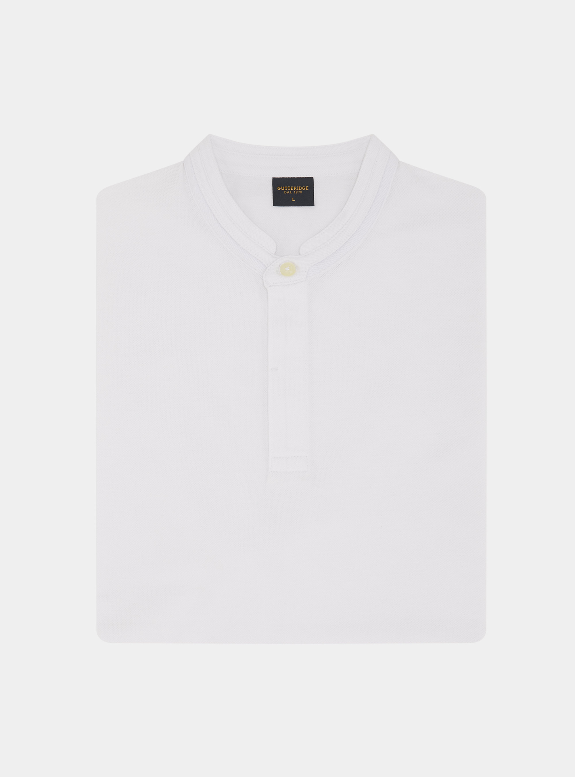 Korean piqu&eacute; polo shirt, WHITE
