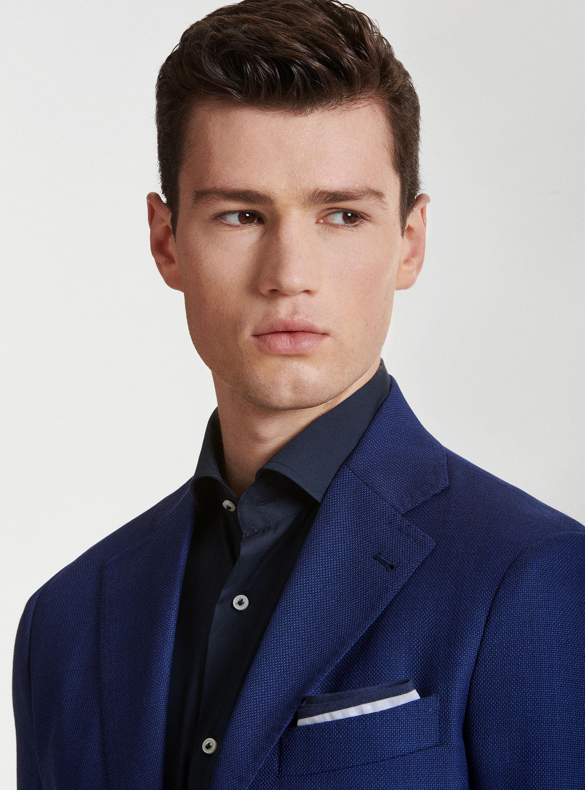 Veste en pure laine Vitale Barberis Canonico, BLEU