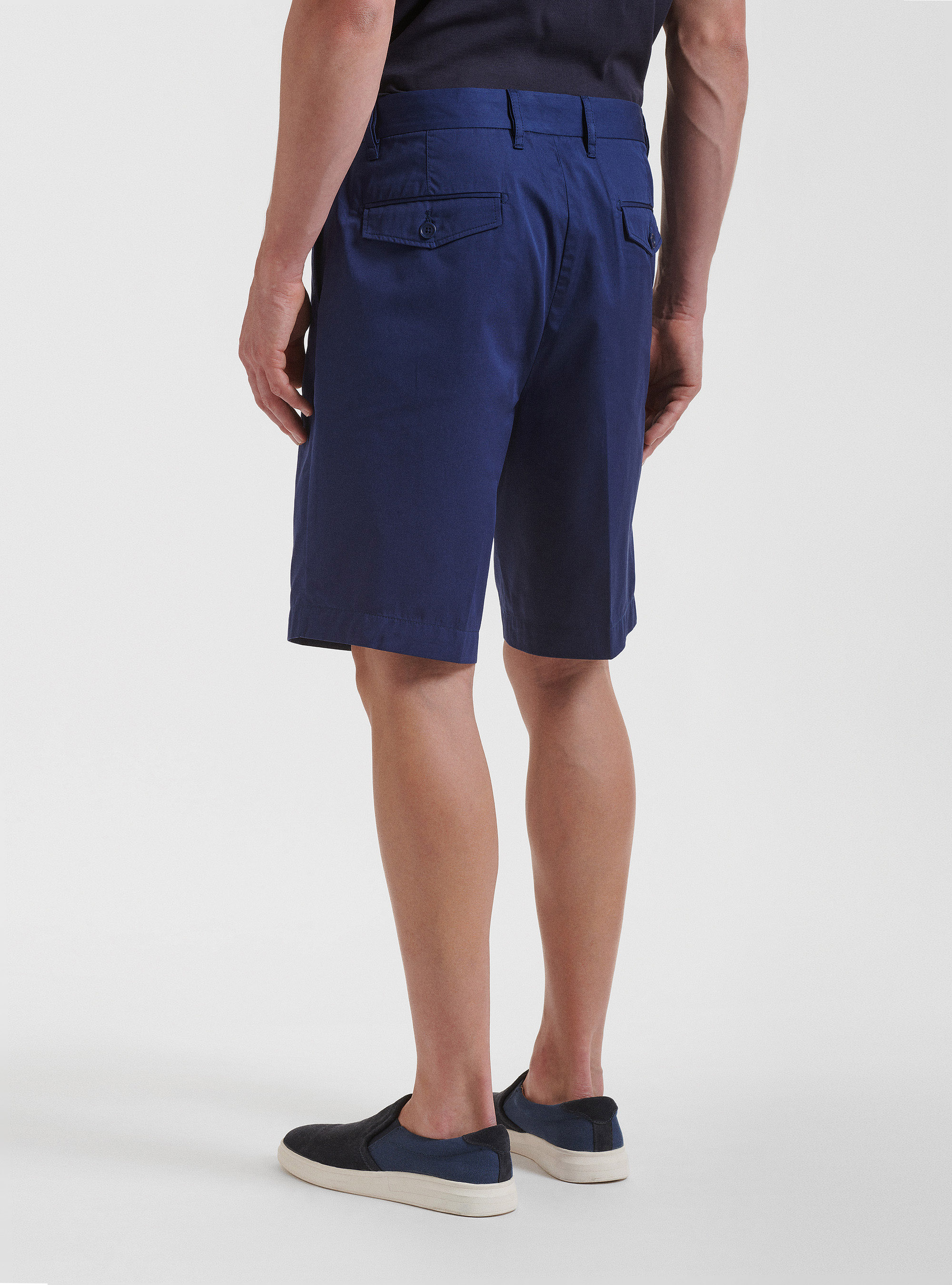 Lightweight twill shorts, BLUE