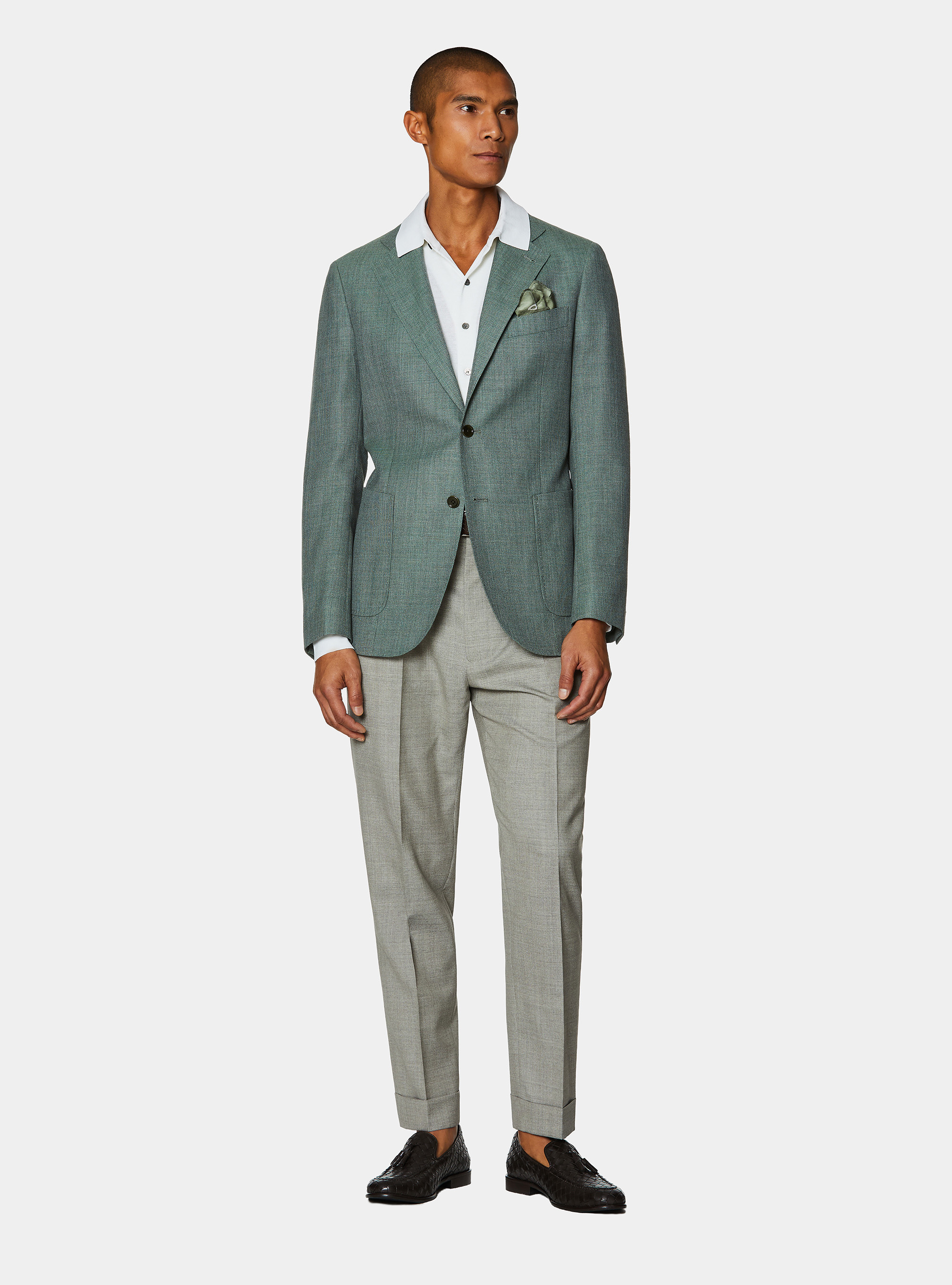 Jacke aus reiner Wolle, SALVIA 0602C