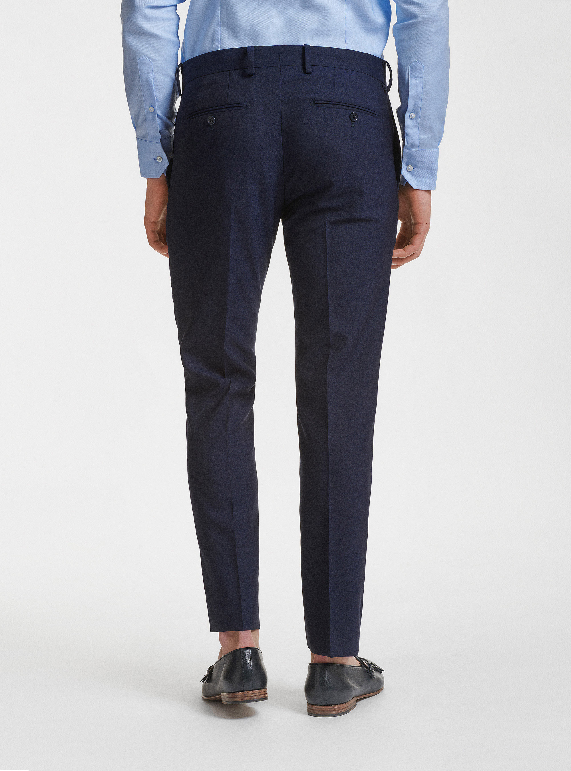 Anzughose aus reiner Wolle Vitale Barberis Canonico, NAVY 0218C