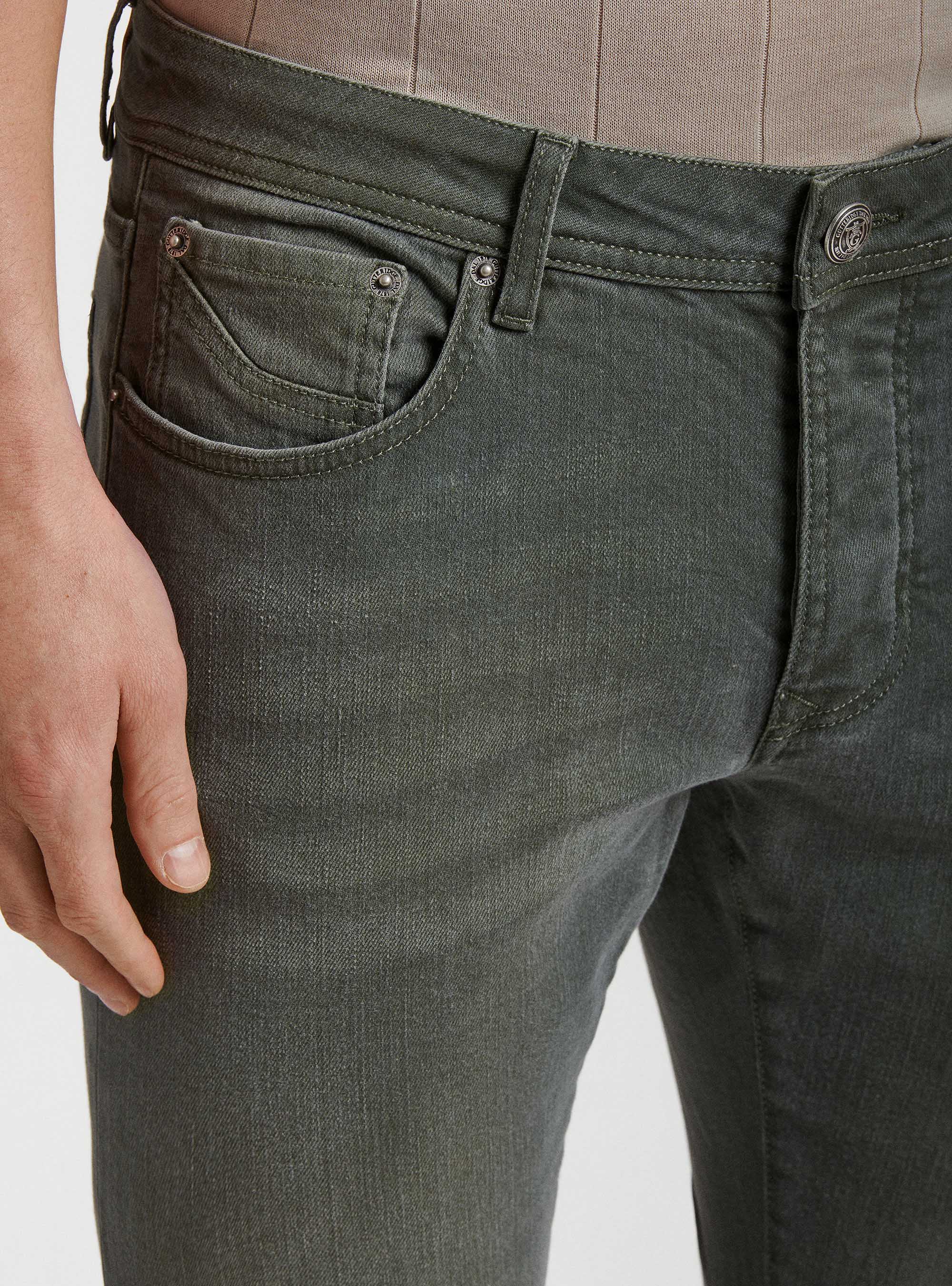 Jeans colorati tinto filo, SALVIA 0602C