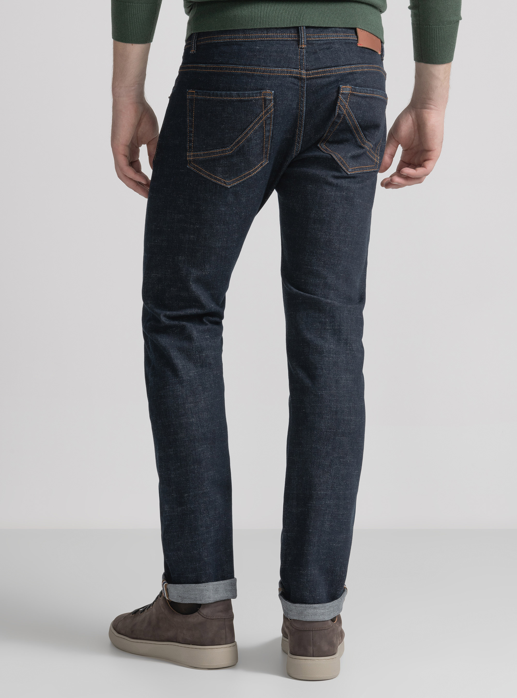 Denim rinse wash, NAVY BLUE