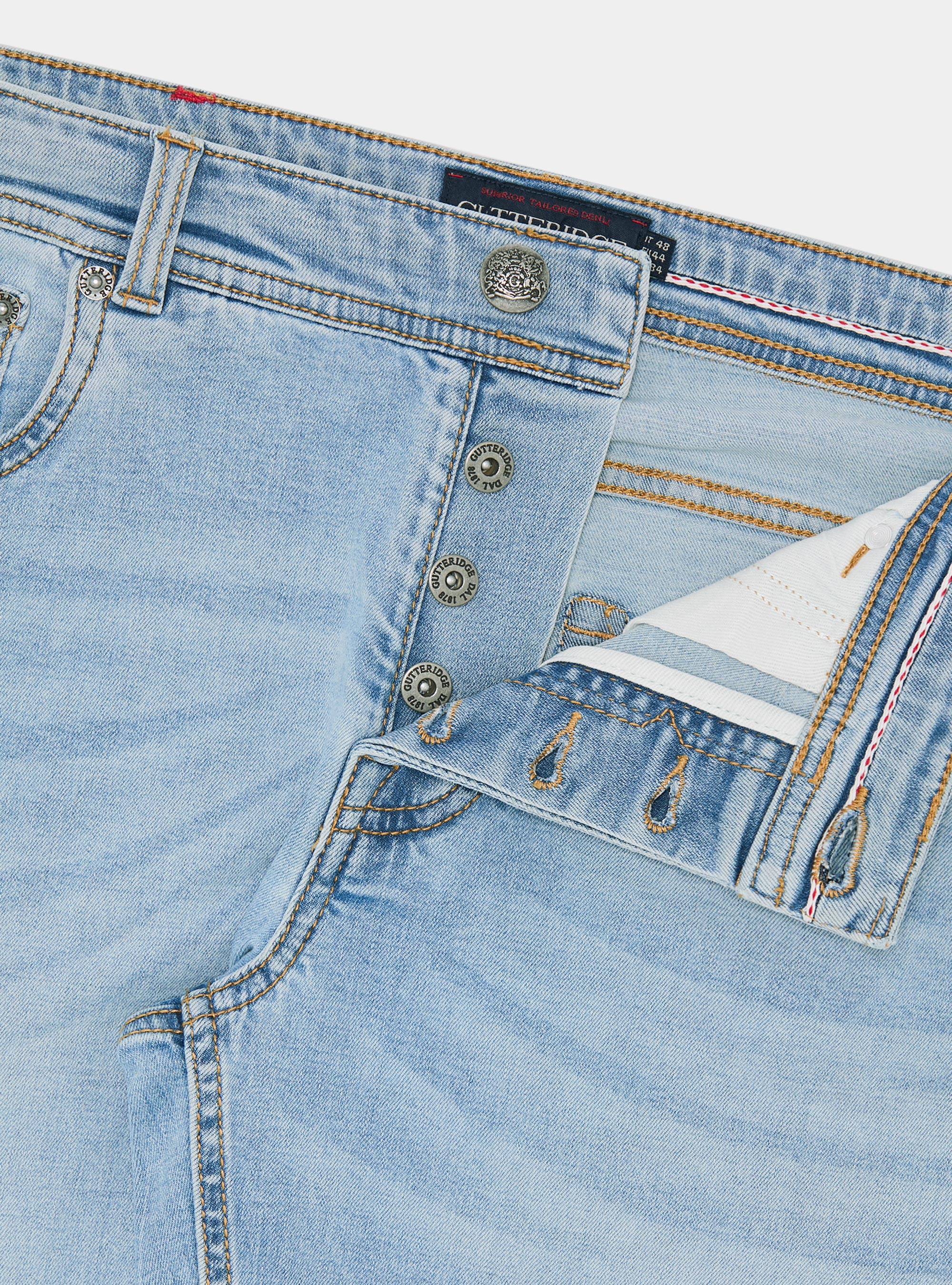 5 Regular fit denim pockets, LIGHT BLUE