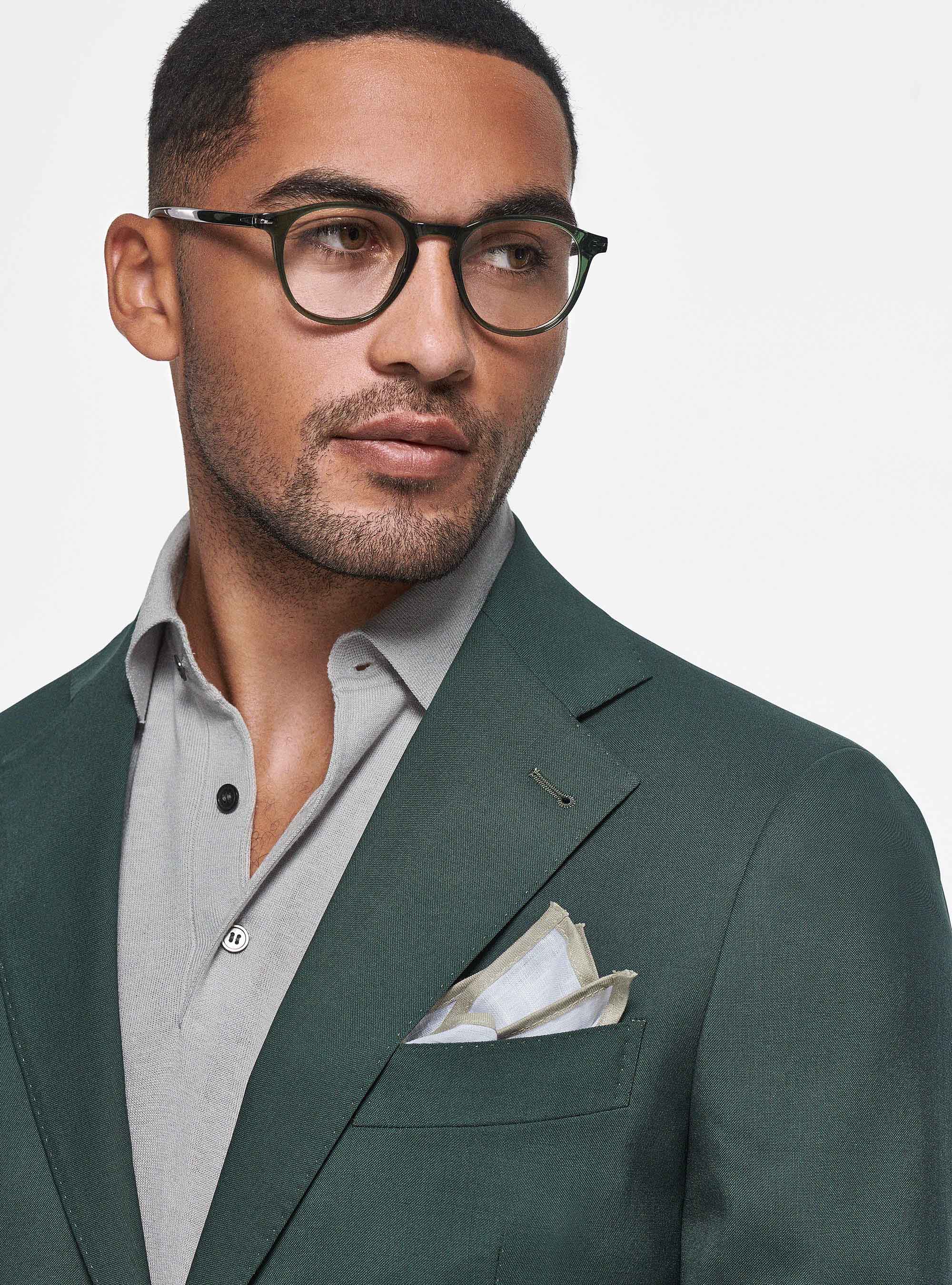 Vitale Barberis Canonico pure wool blazer, GREEN