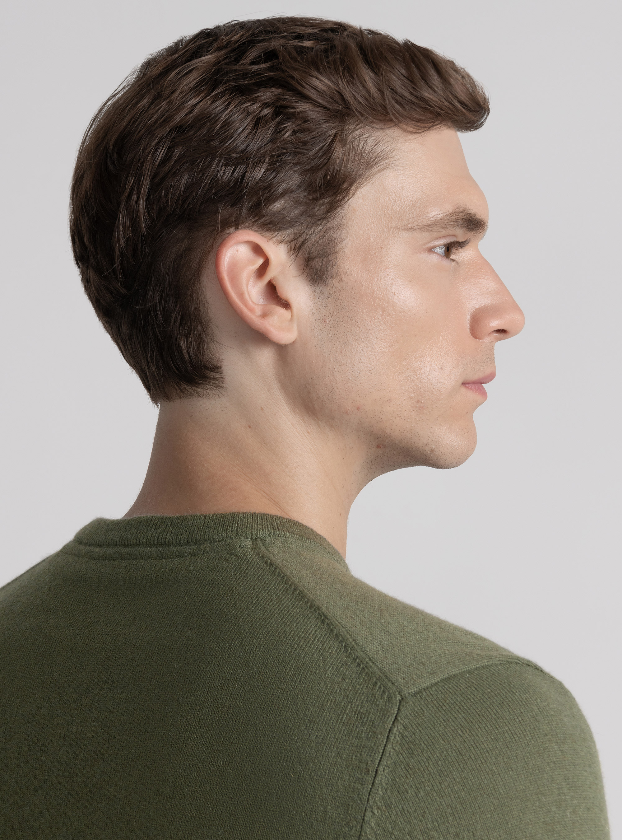 Cashmere crew-neck sweater, SALVIA 0602C