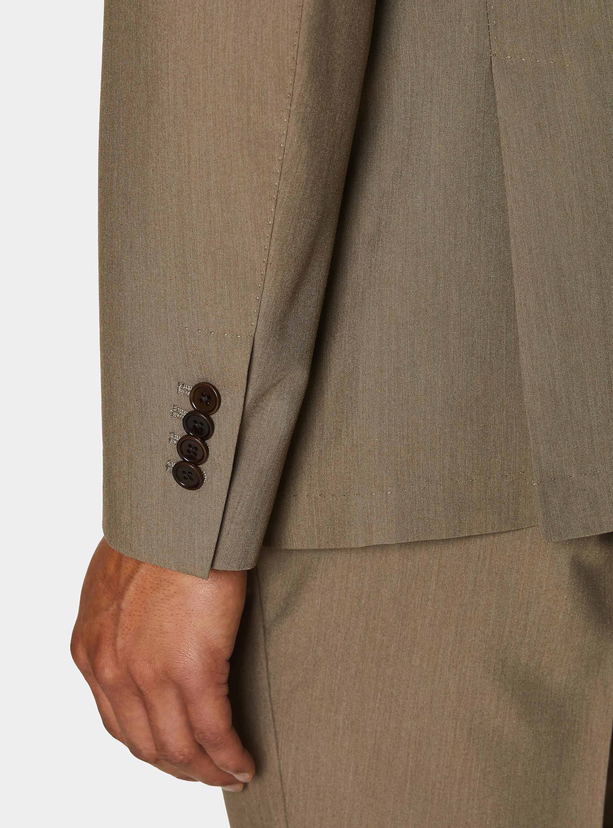 Slim fit suit blazer, MUD