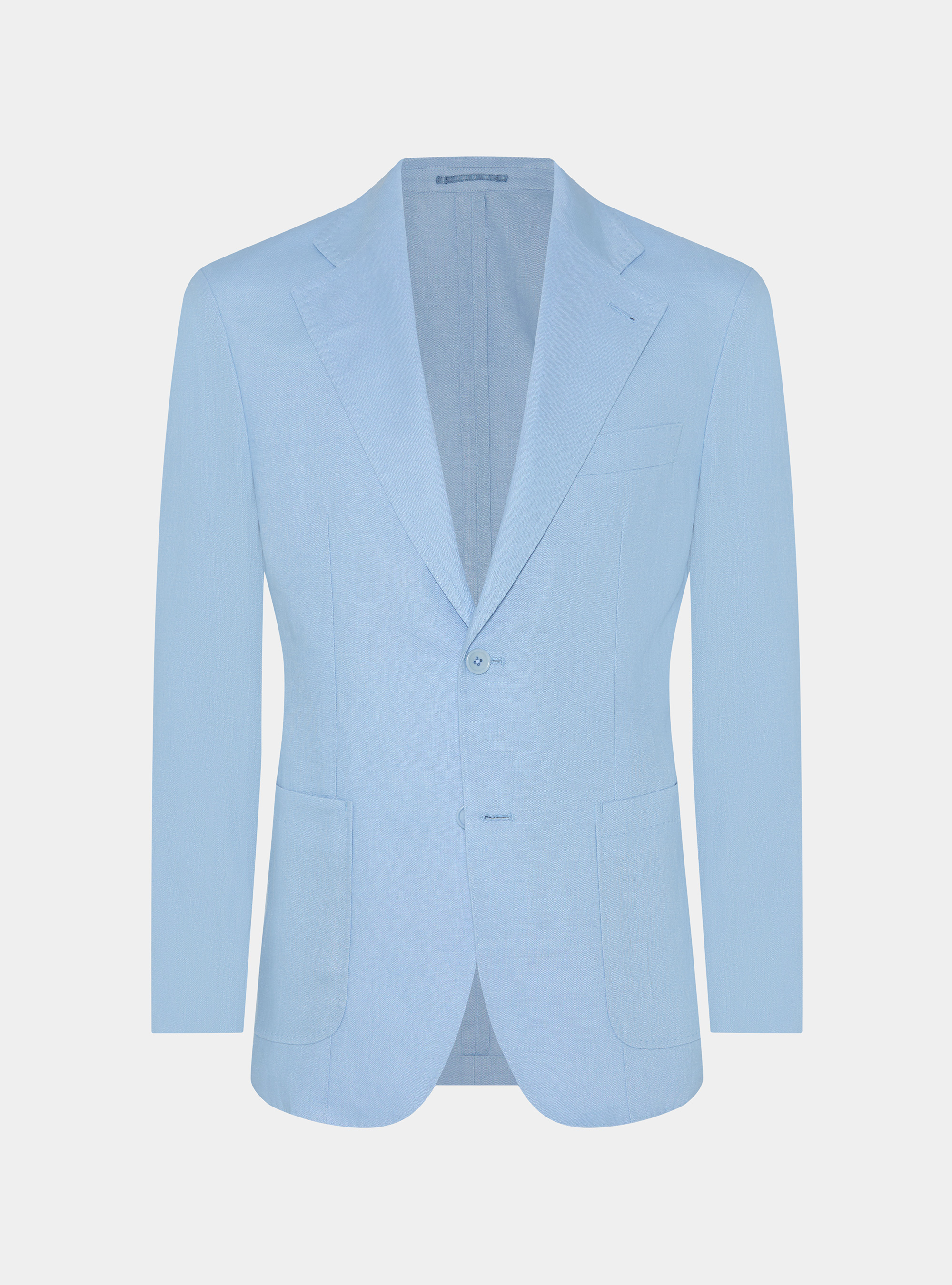 Pure linen suit blazer, 0266C AZZURRO