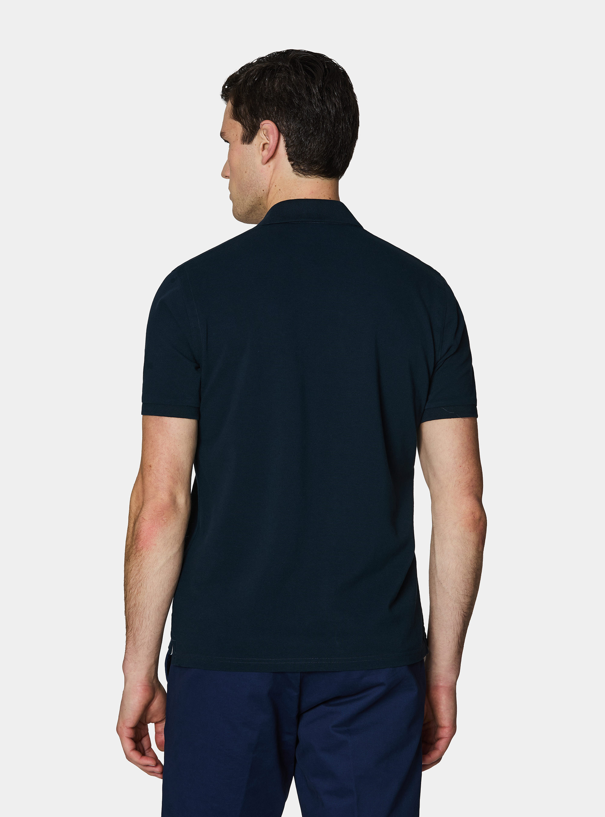 Klassisches Piqu&eacute;-Poloshirt, NAVY 0218C