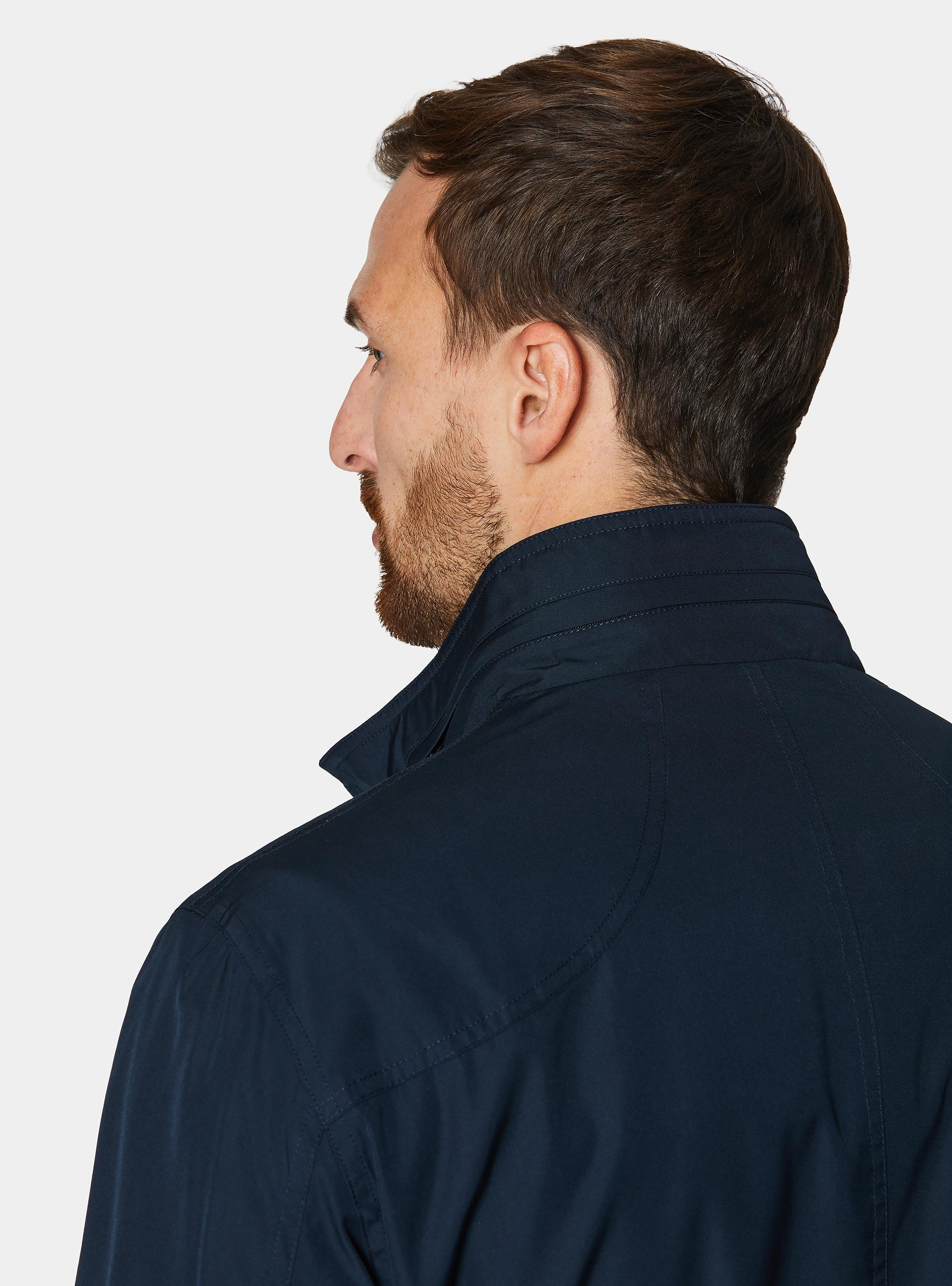 Field jacket in technical fabric, NAVY BLUE