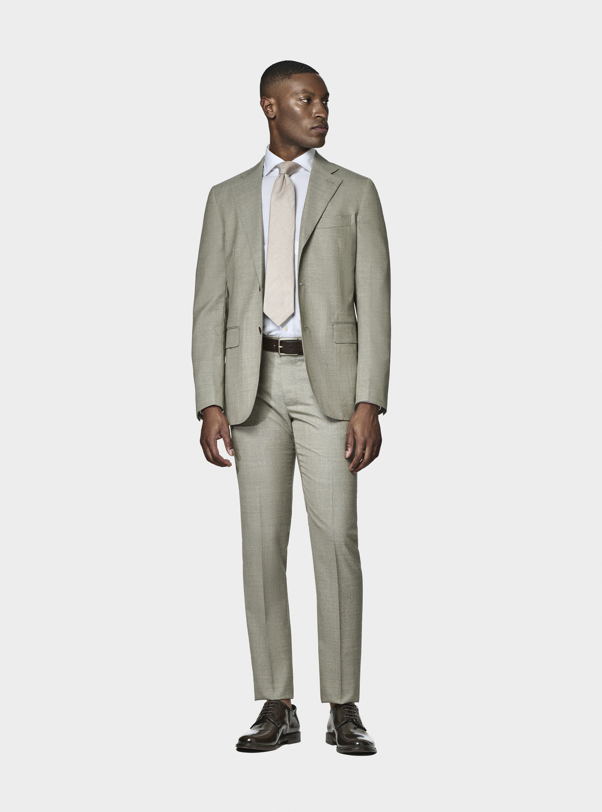 Abito ecru in pura lana Vitale Barberis Canonico, 
