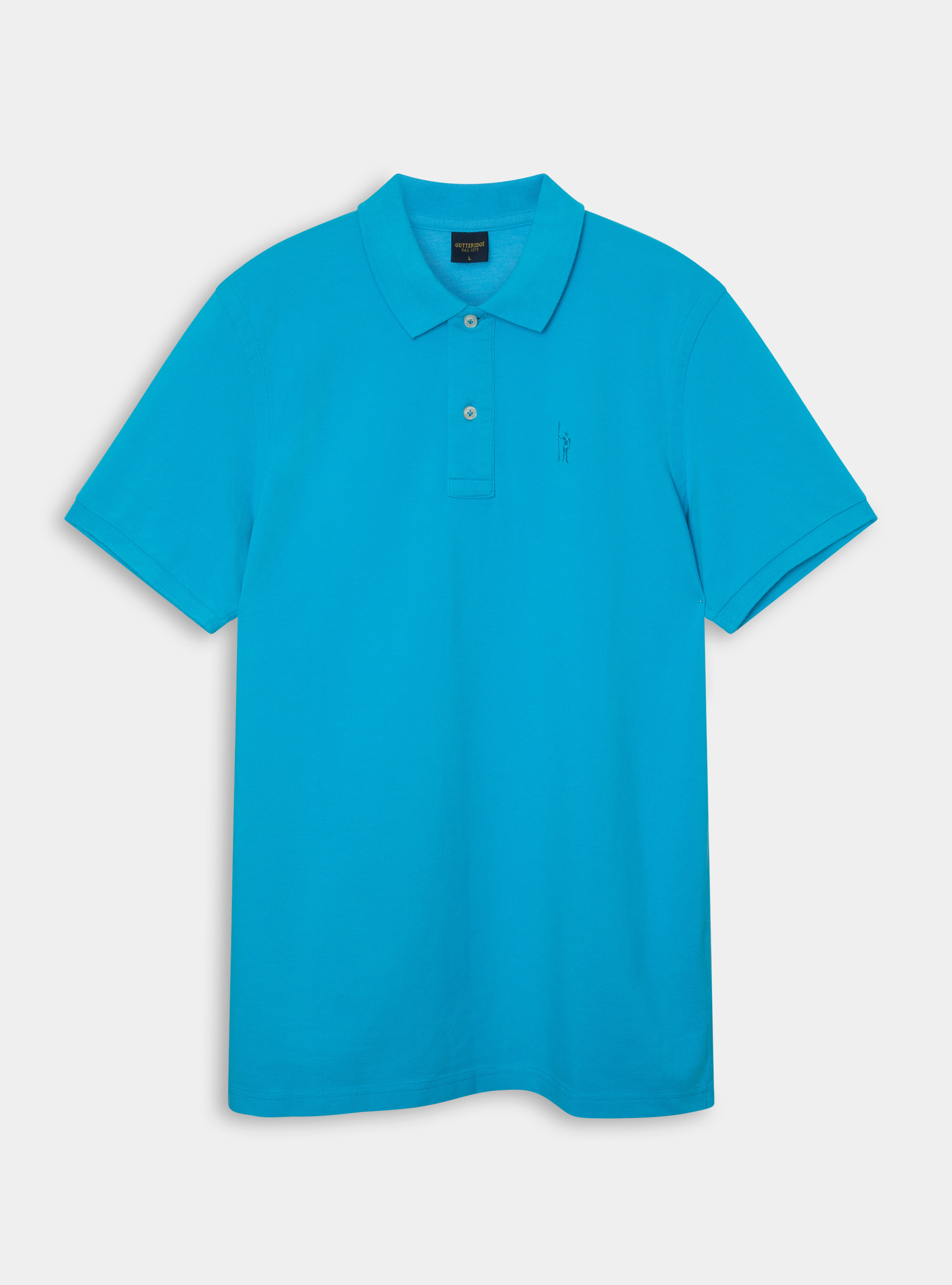 Polo classique en piqu&eacute;, TURCHESE 0258C
