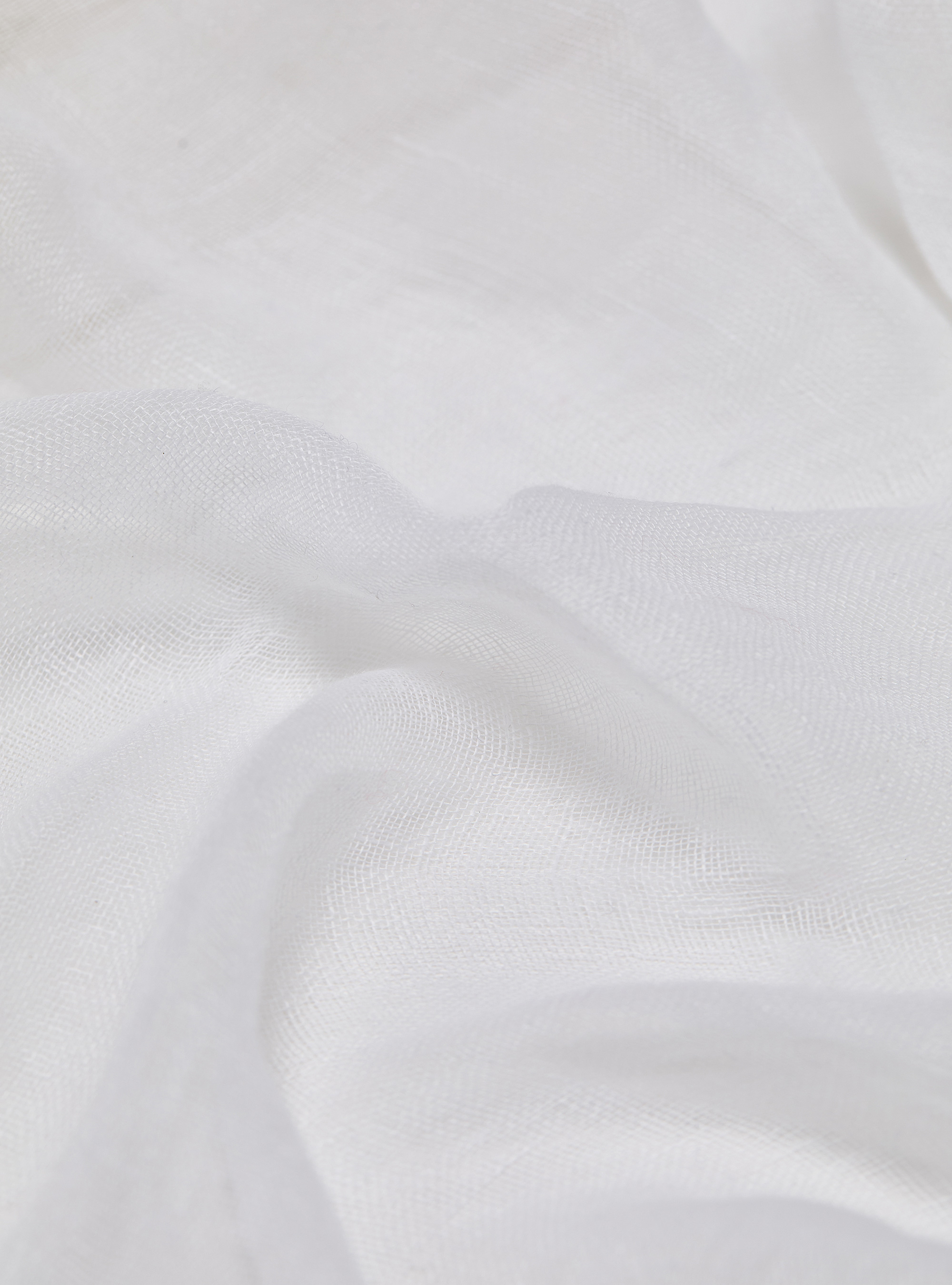 Pure linen scarf, WHITE