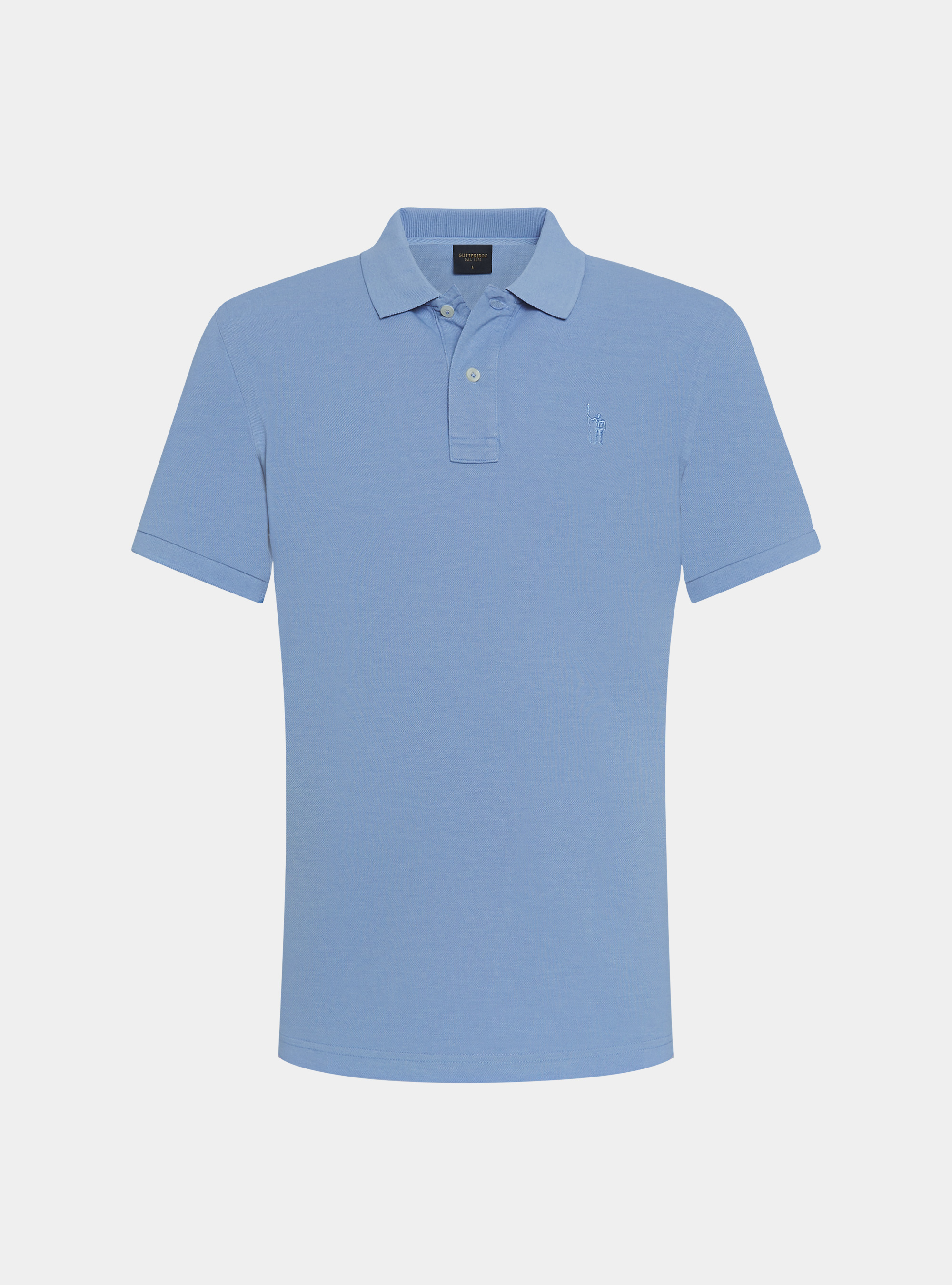Polo classica in piquet, AZZURRO
