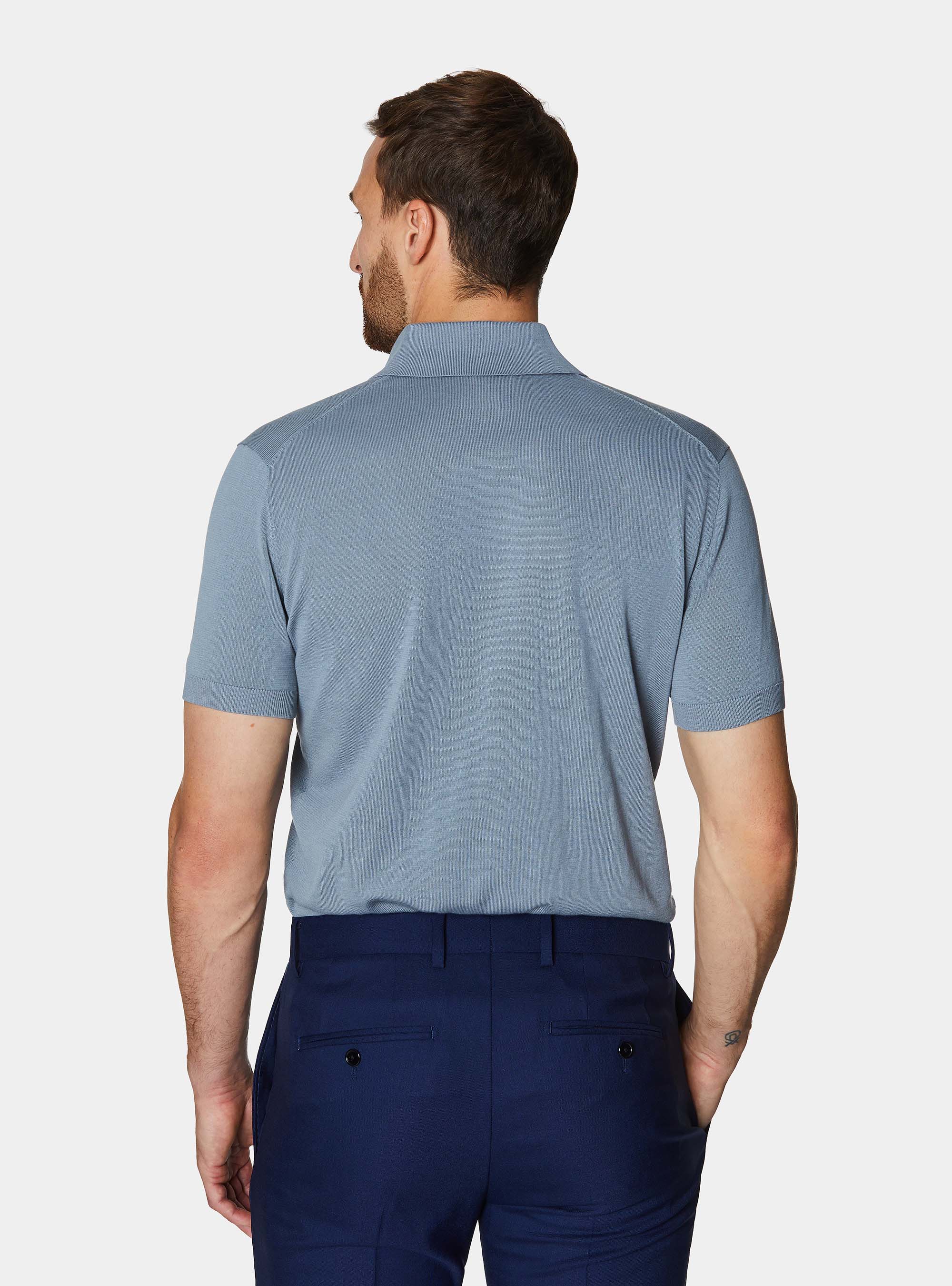 Poloshirt aus extrafeinem Baumwollstrick, AVIO 0292C