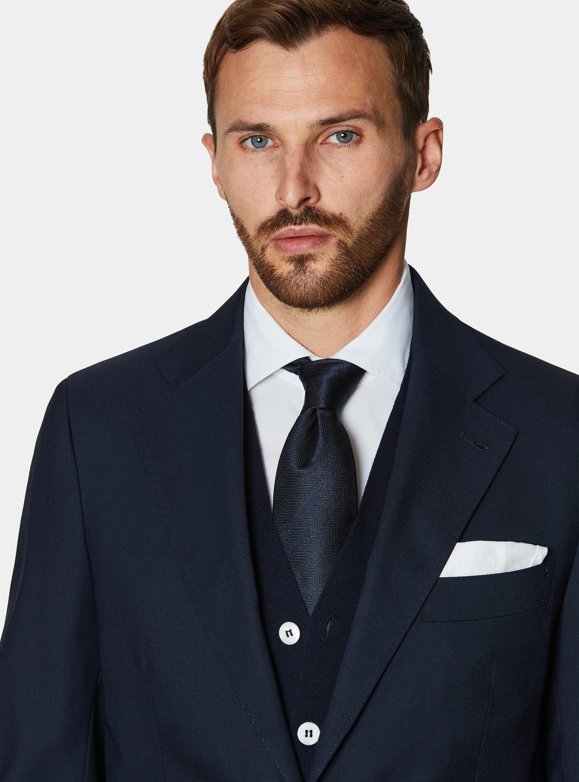 Vitale Barberis Canonico pure wool suit blazer, NAVY