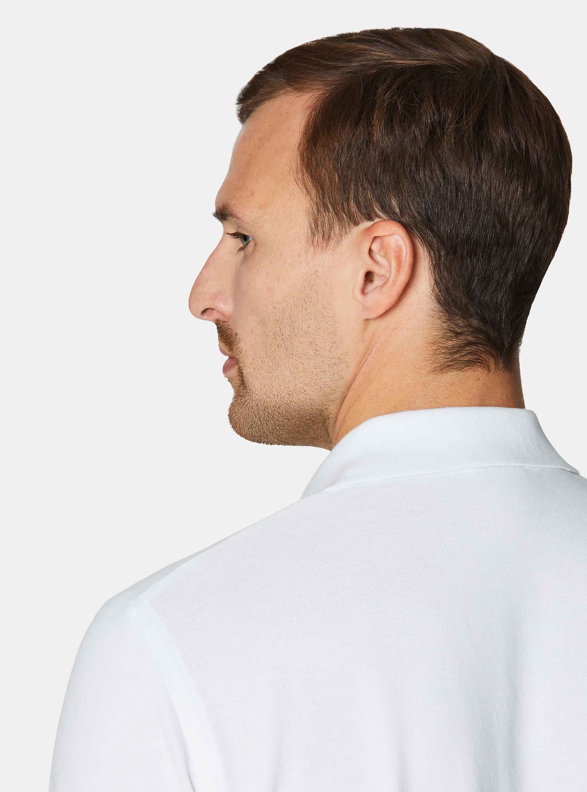 Polo classique en piqu&eacute;, BLANC