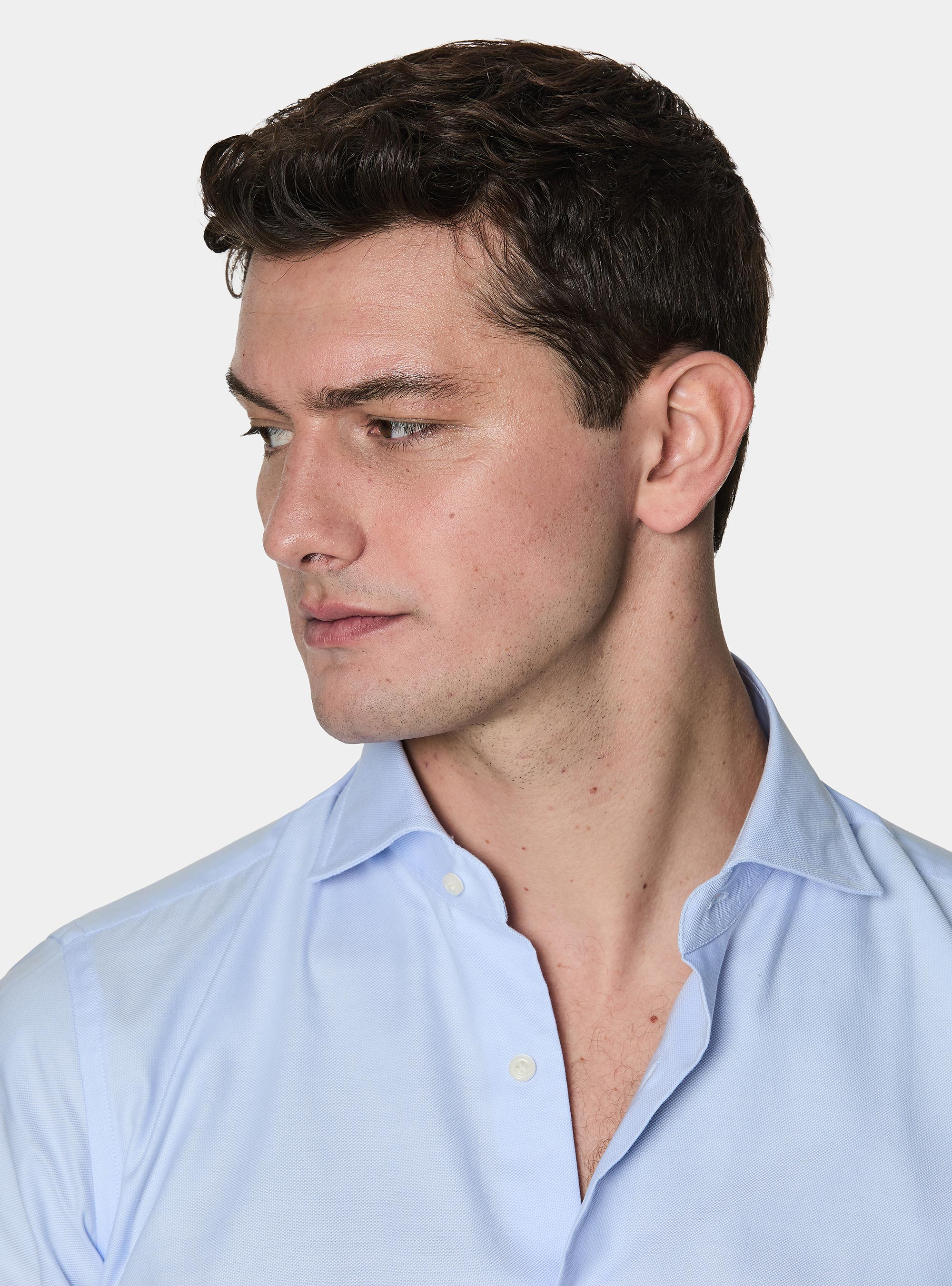 Oxford cotton shirt, AZZURRO 0290C
