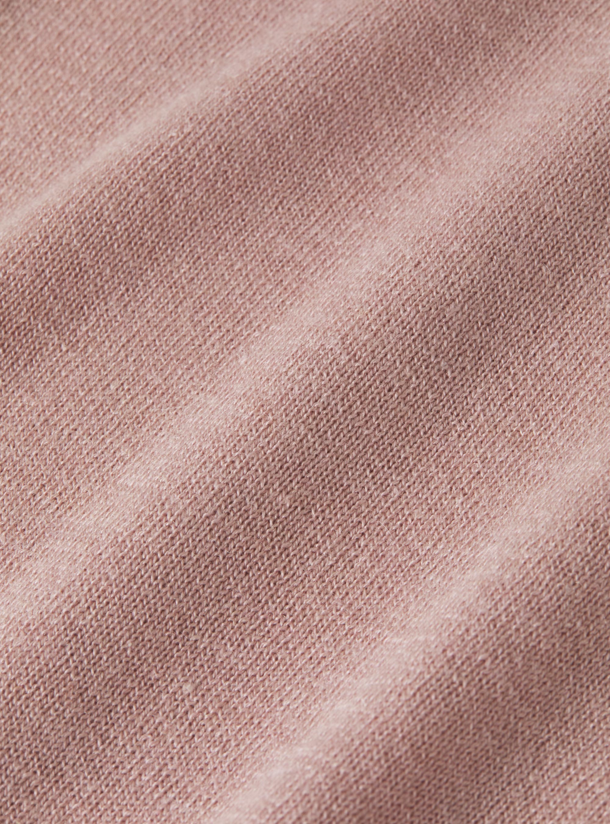 Pullover mit Rundhalsausschnitt aus Baumwolle, Seide und Kaschmir, 0441C ROSA SCURO