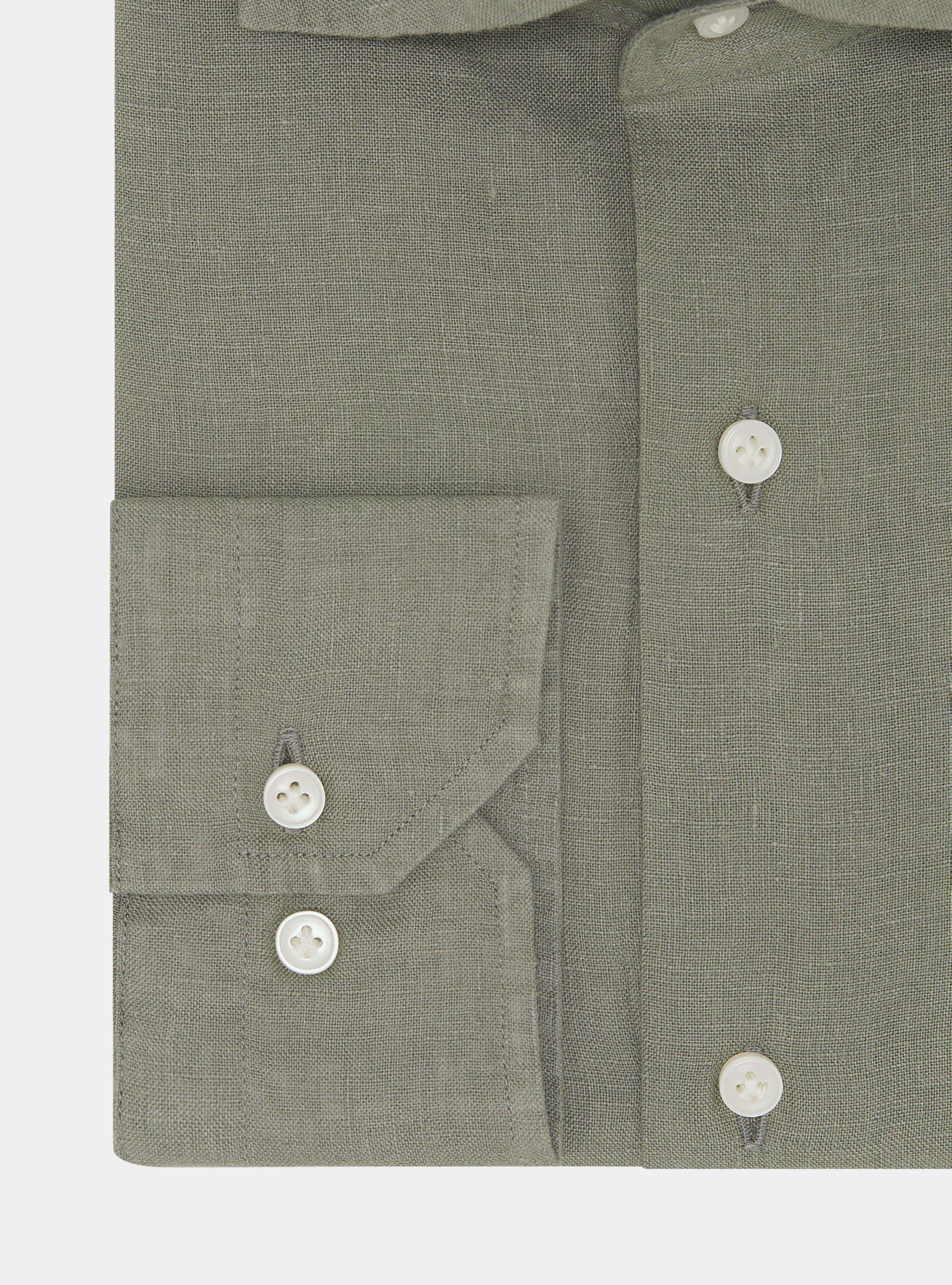 Camicia in puro lino, SALVIA 0602C