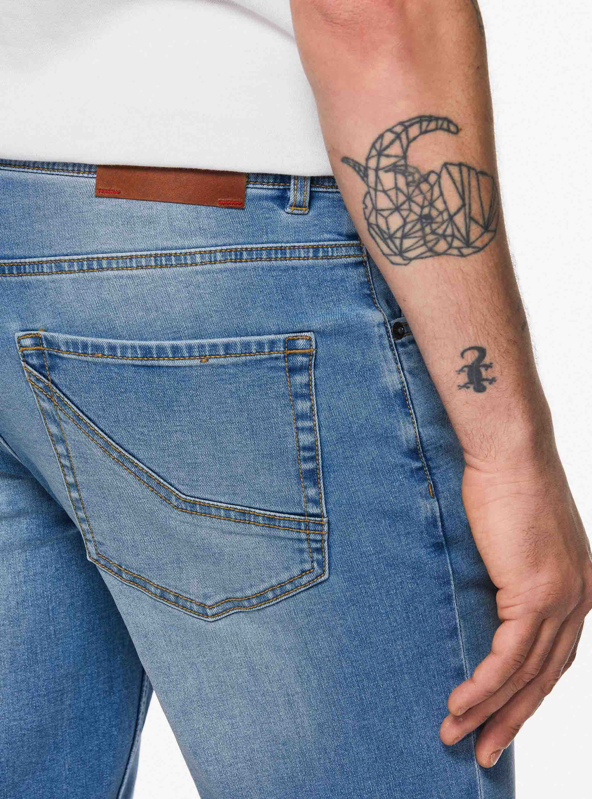 Five-pocket denim, LIGHT BLUE