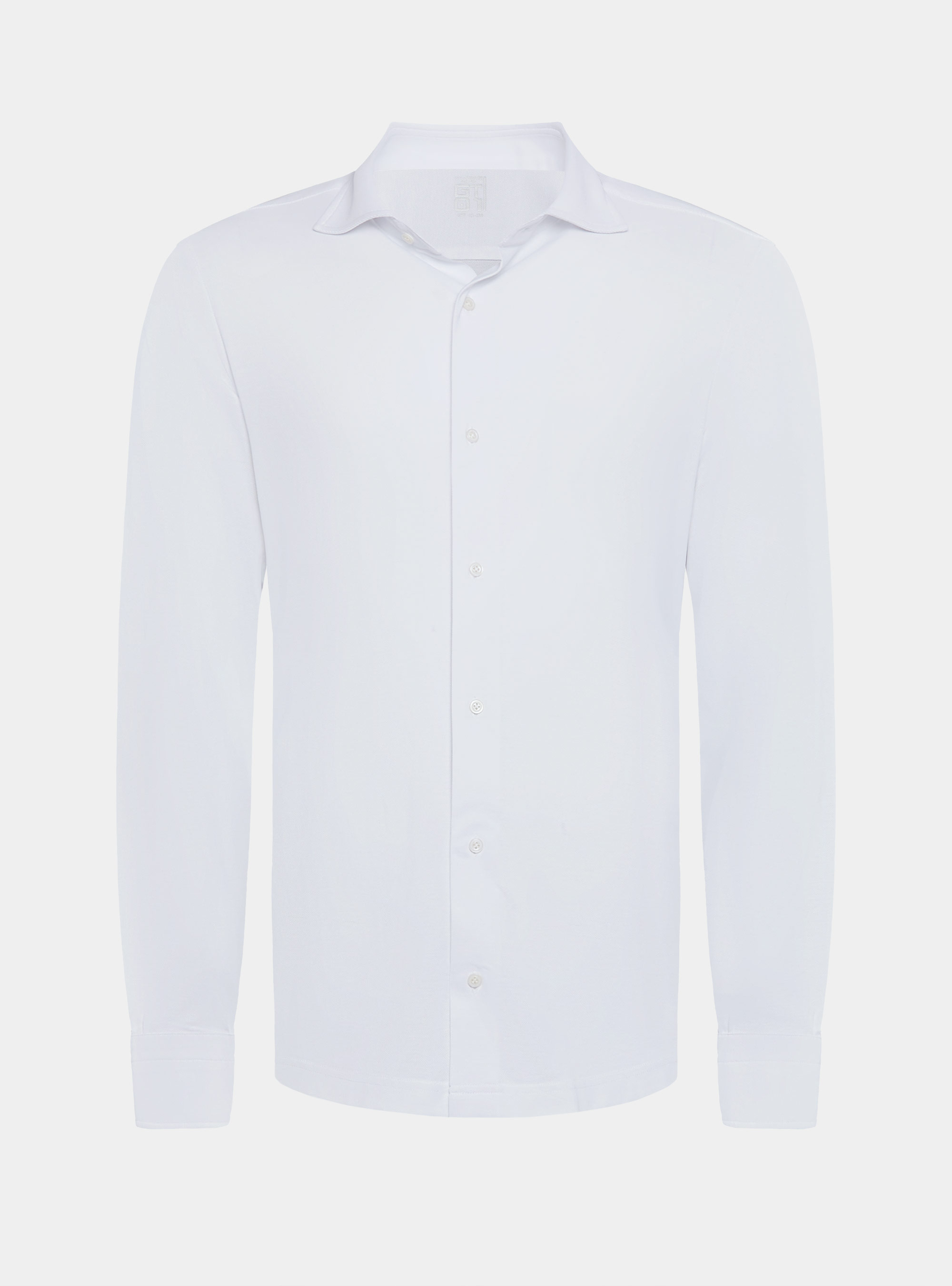 GT01 pique cotton blend polo shirt, WHITE
